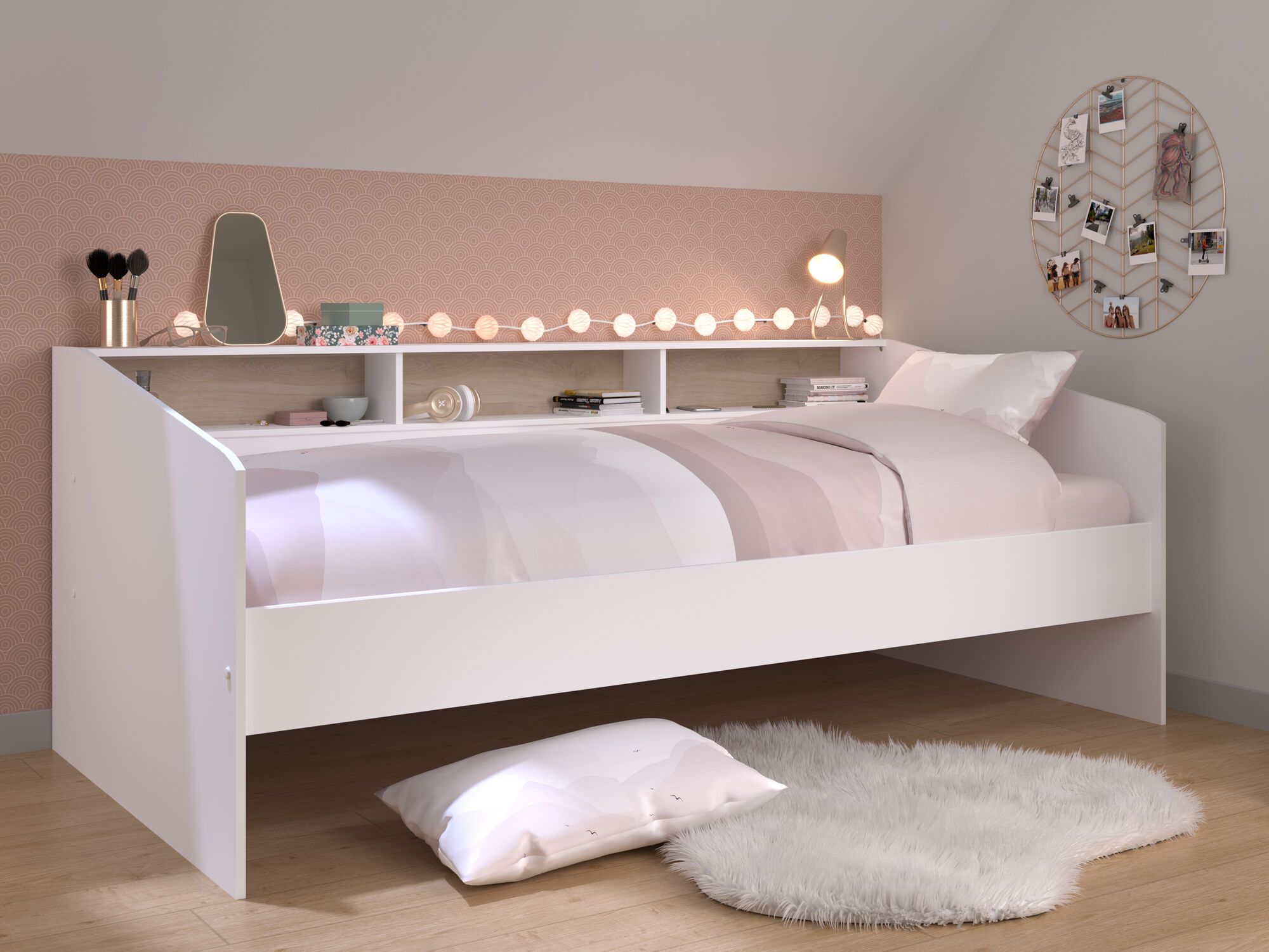 Kajuitbed SULLY 90x200 cm wit