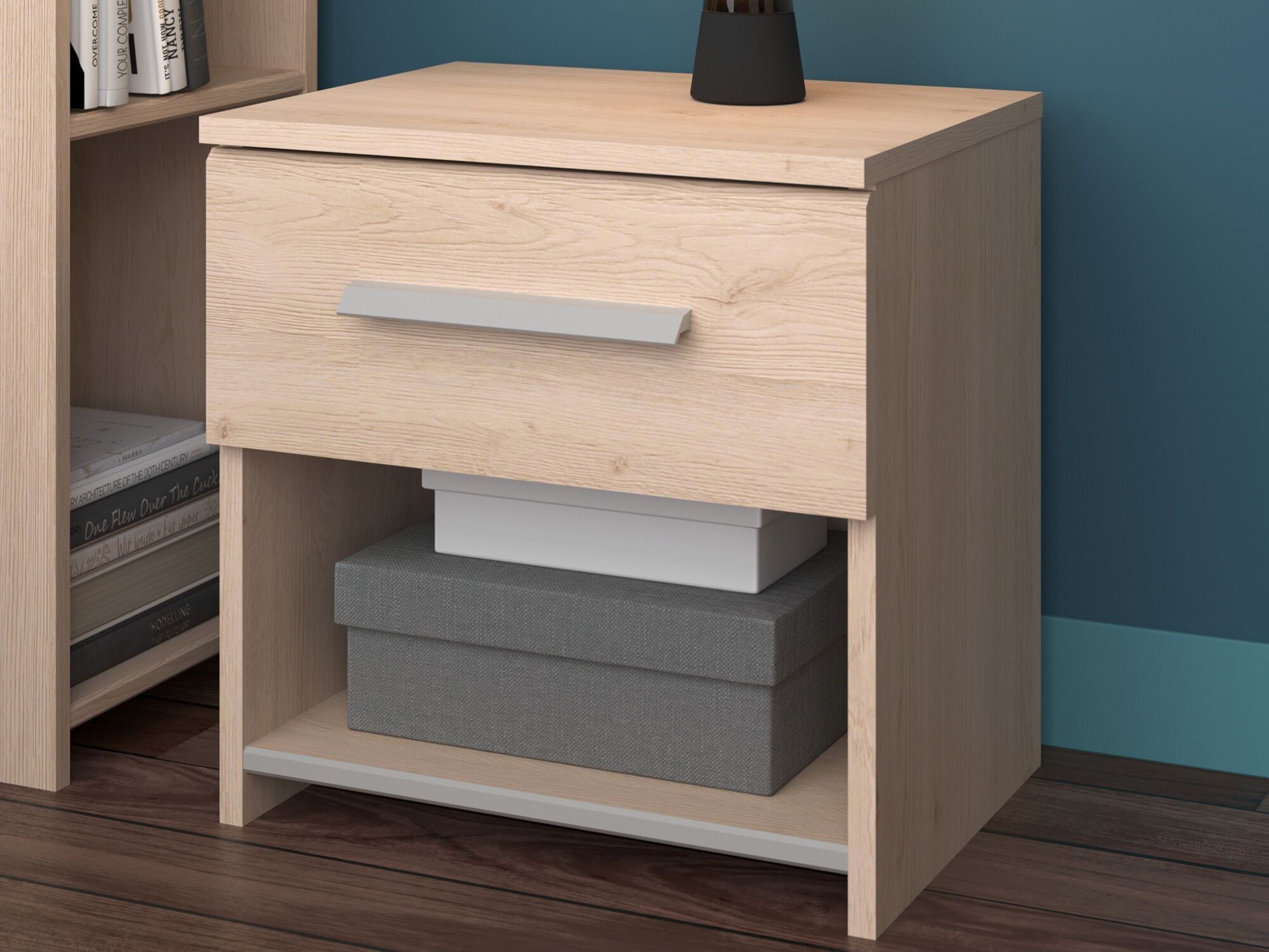 Nachtkastje EKLAKO 1 lade brooklyn eik 