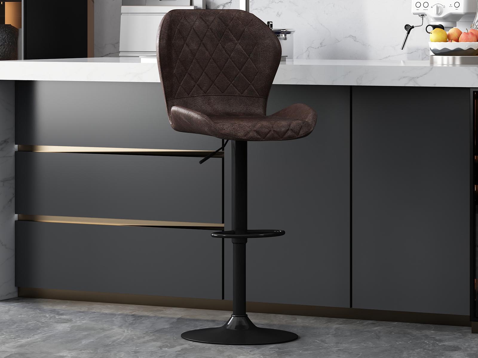 Barkruk MAGALA donkerbruin