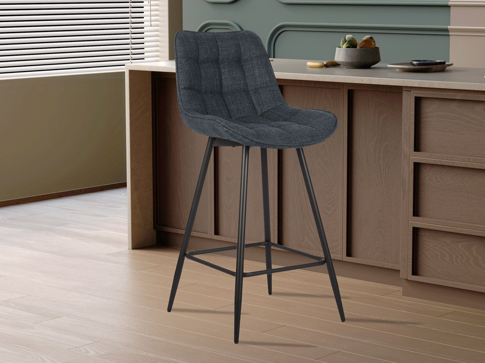 Barkruk ARIBO donkerblauw