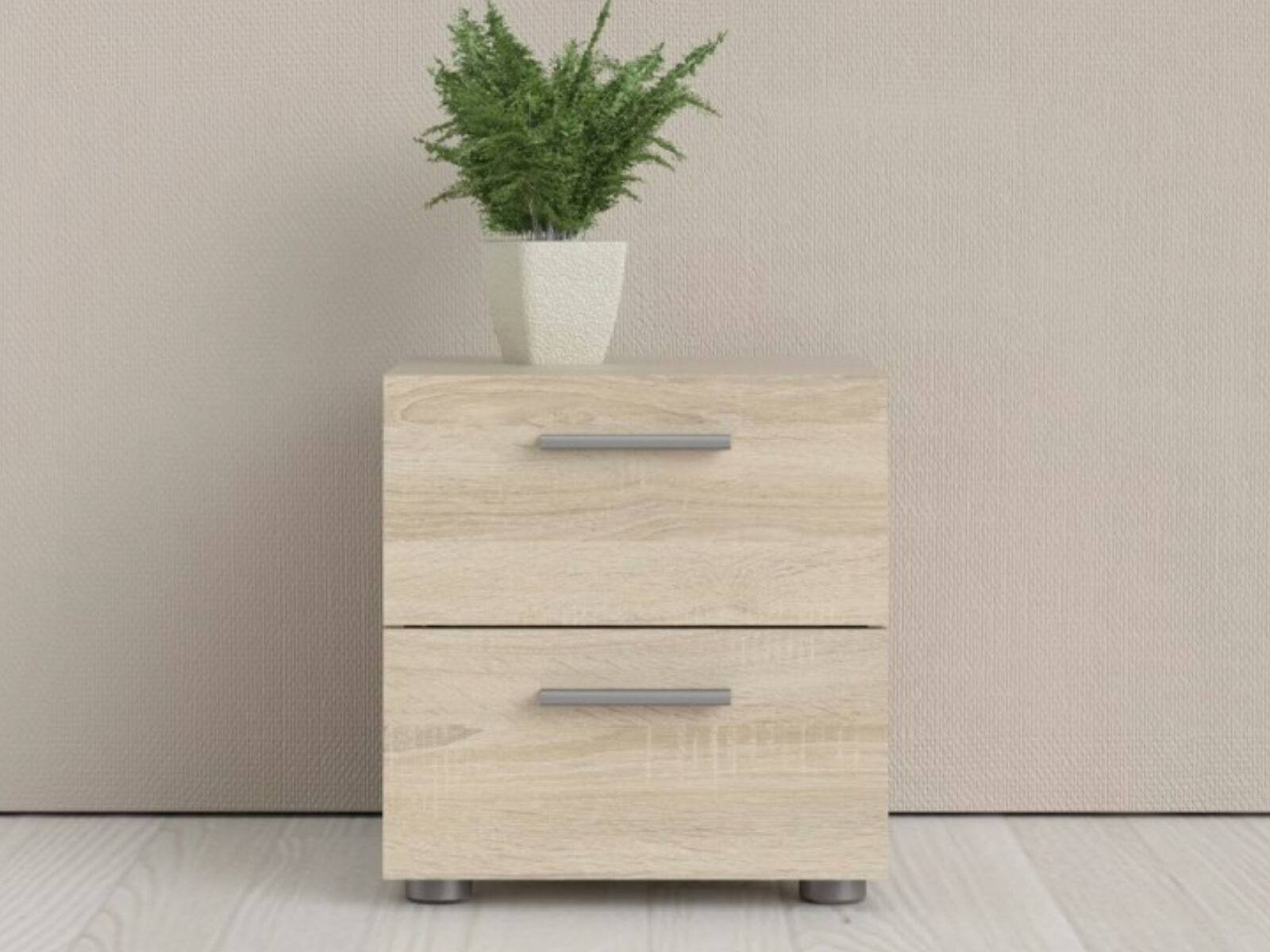 Nachtkastje POPEI 2 lades eik 