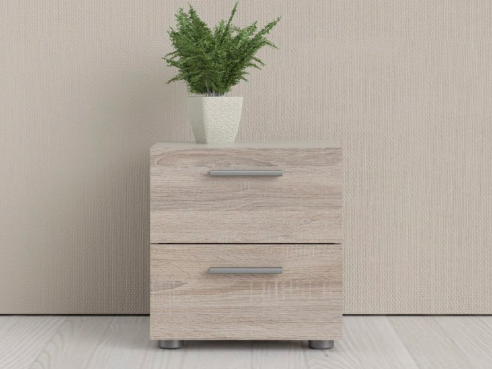 Nachtkastje POPEI 2 lades truffel 