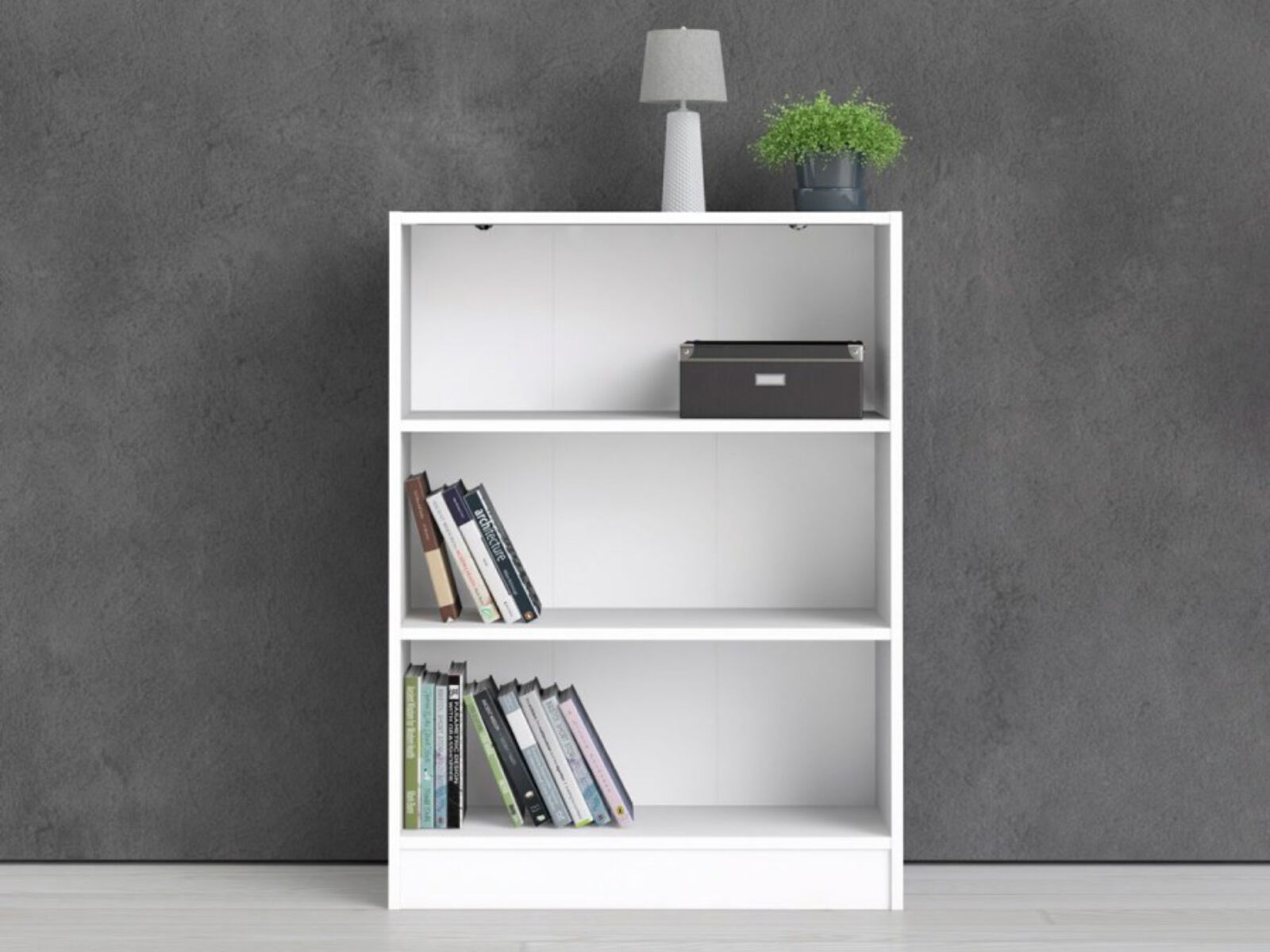 Bibliotheek BASO 3 vakken wit 