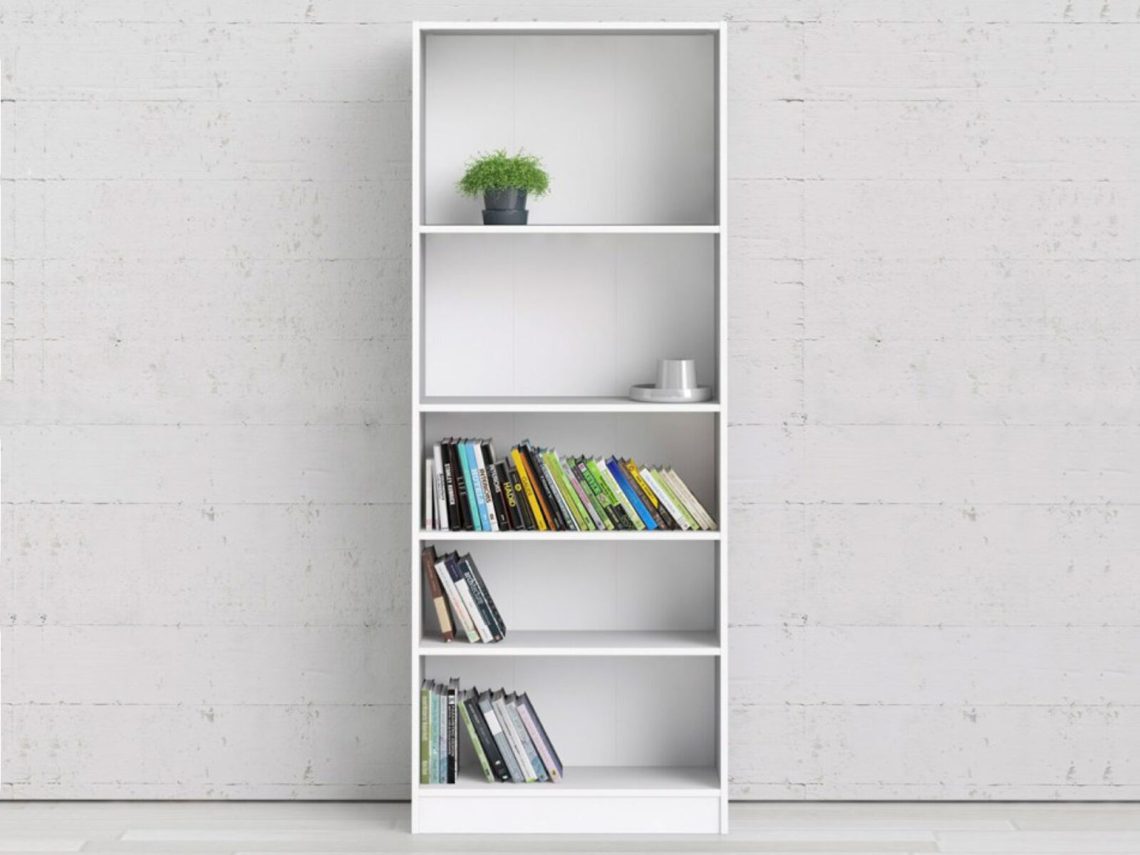 Bibliotheek BASO 5 vakken wit 