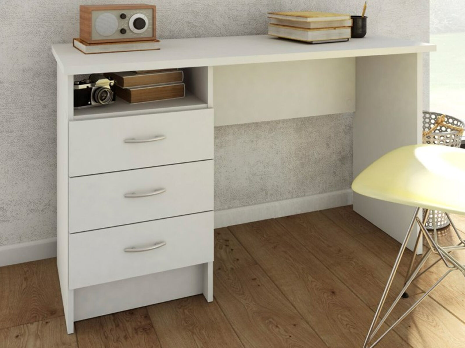 Bureau FARO 3 lades wit 