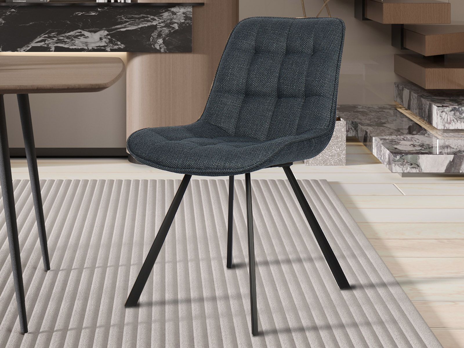 Stoel AREEBA donkerblauw