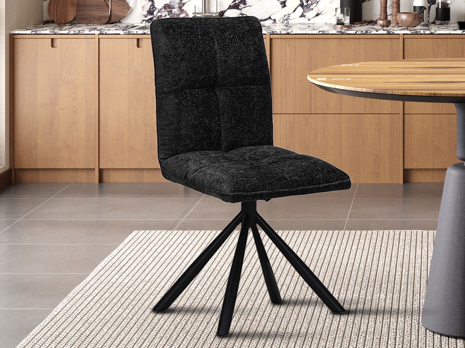 Draaistoel JACKOTTE donkergrijs