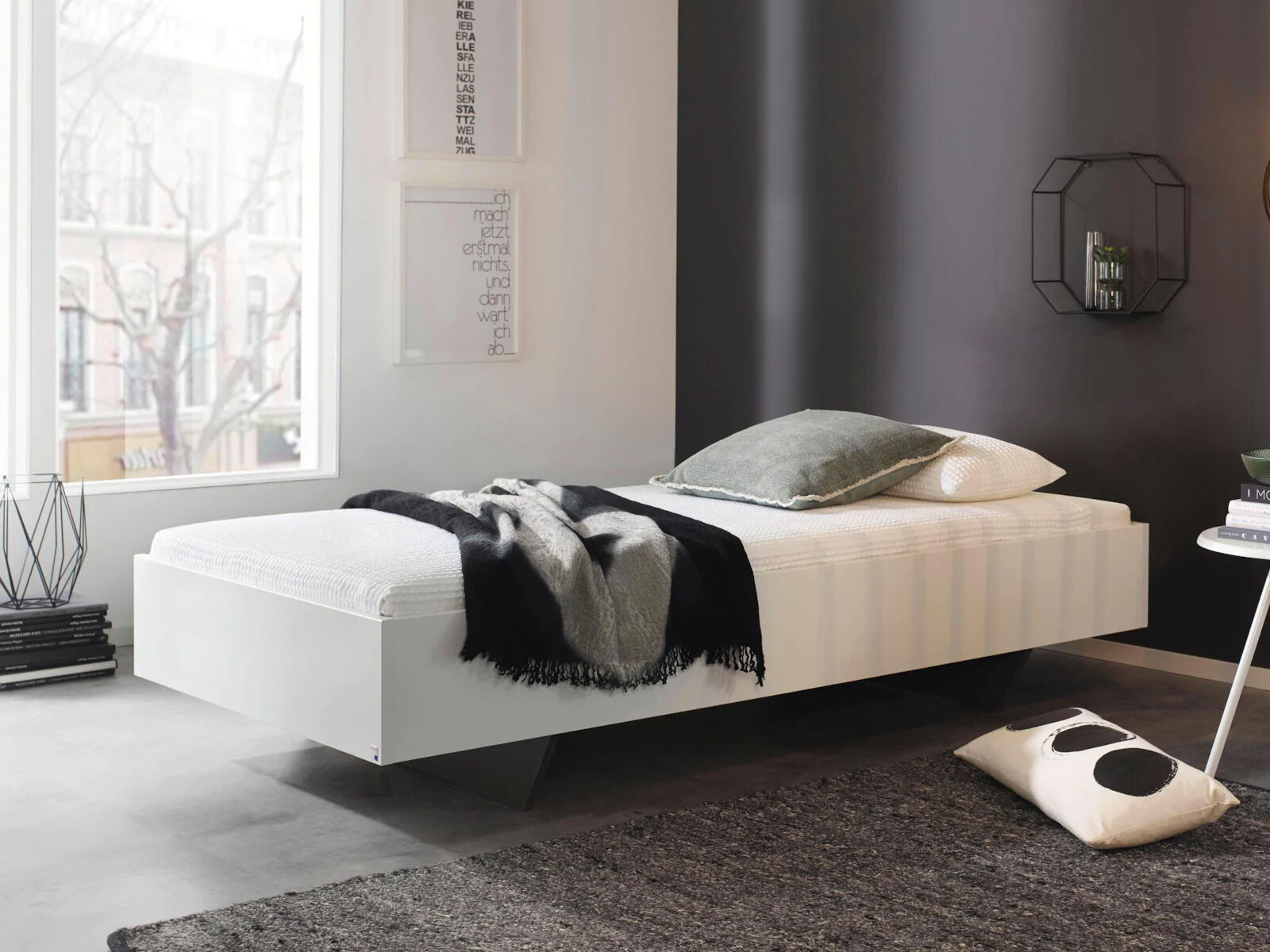 Bed IXANA 90x200 cm alpine wit