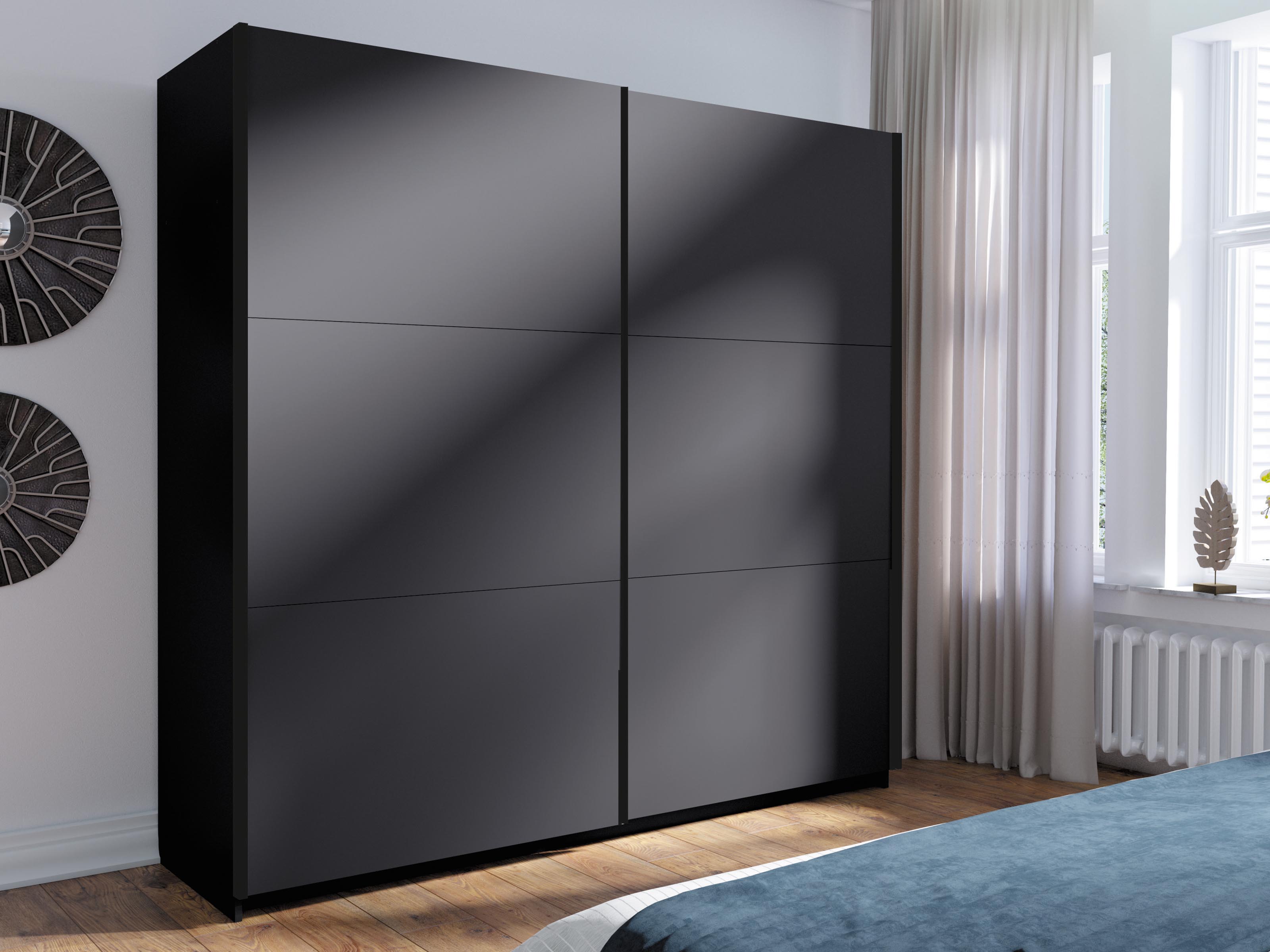 Kledingkast ARSENIC 2 deuren 151 cm grafiet