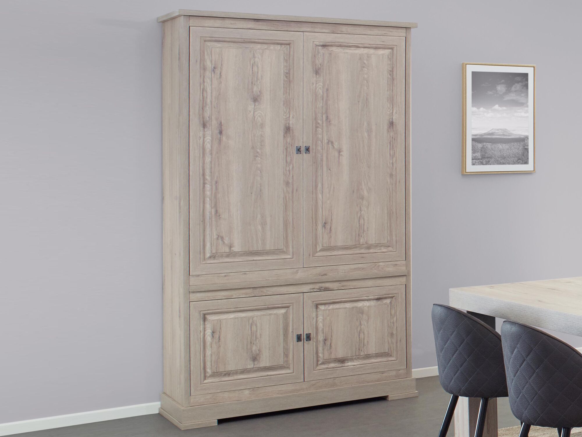 Barkast KENNY 4 deuren lichte millennium eik 