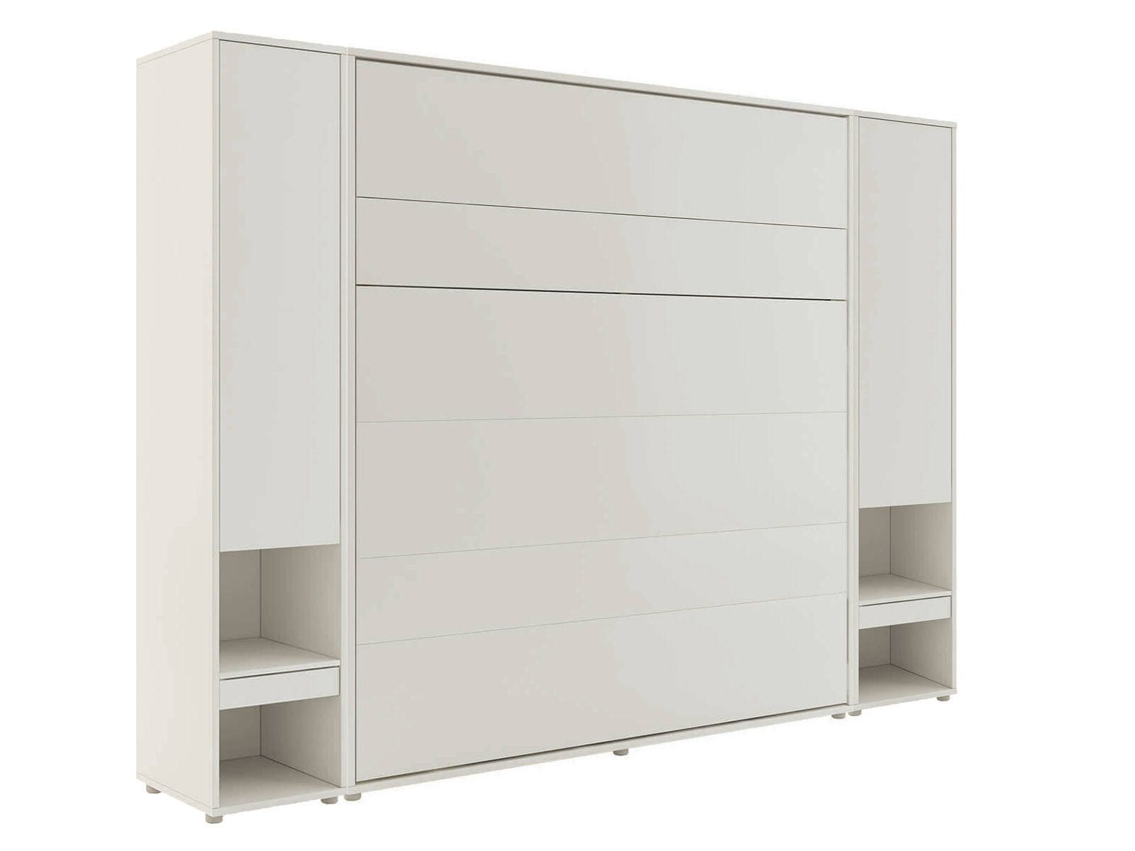 Opklapbed CONCEPTION PRO 180x200 cm kasjmier (verticaal) met kasten en matras