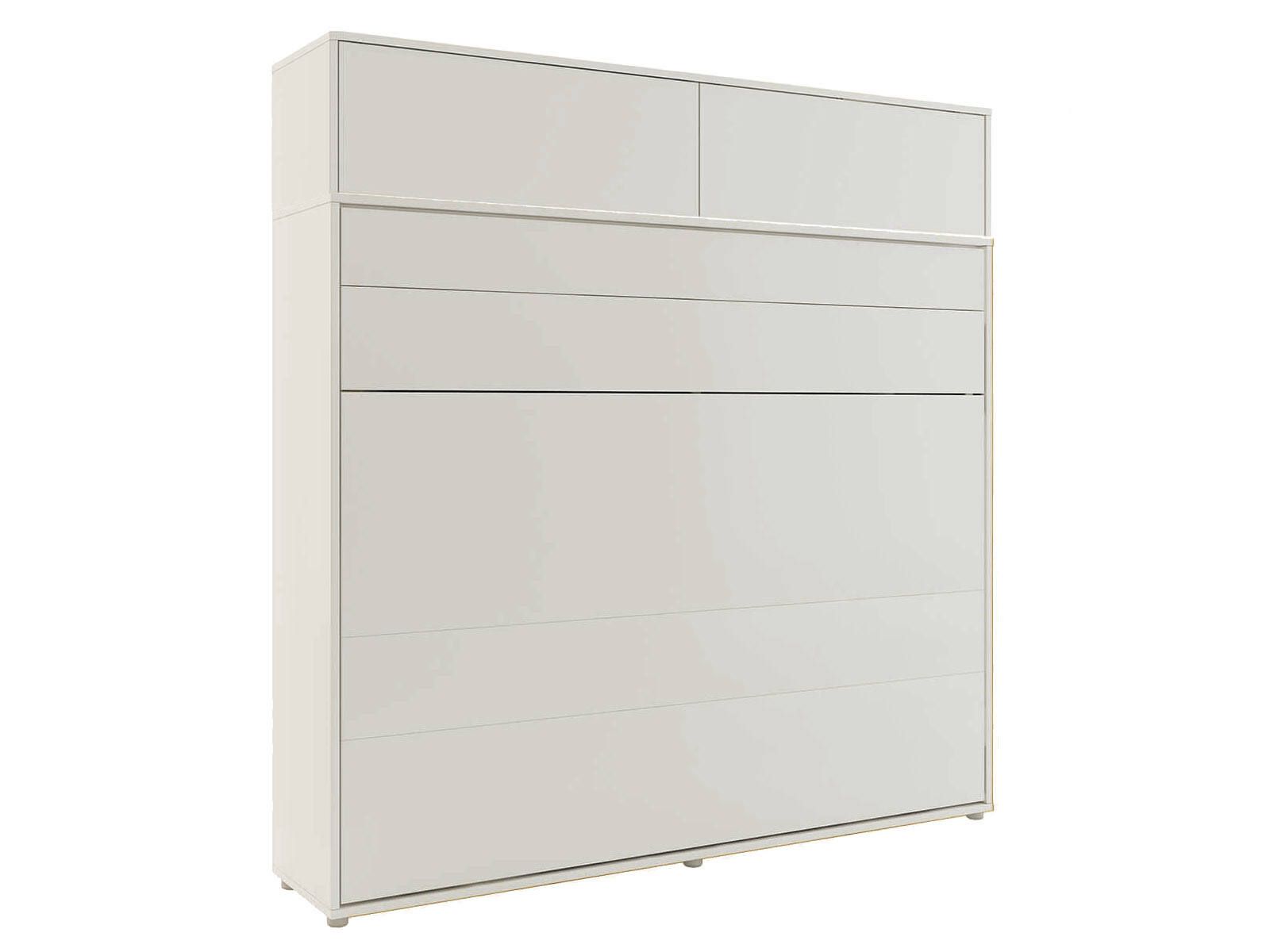 Opklapbed CONCEPTION PRO 160x200 cm kasjmier (horizontaal) met opzetkast met matras