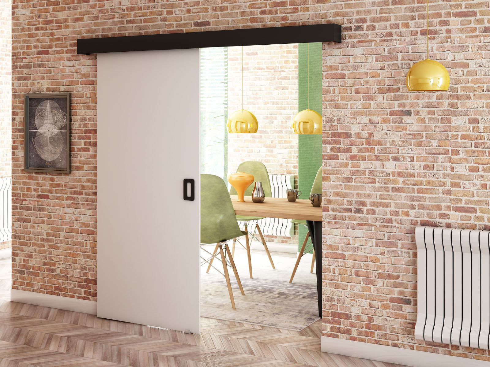 Schuifdeur BENITO wit 