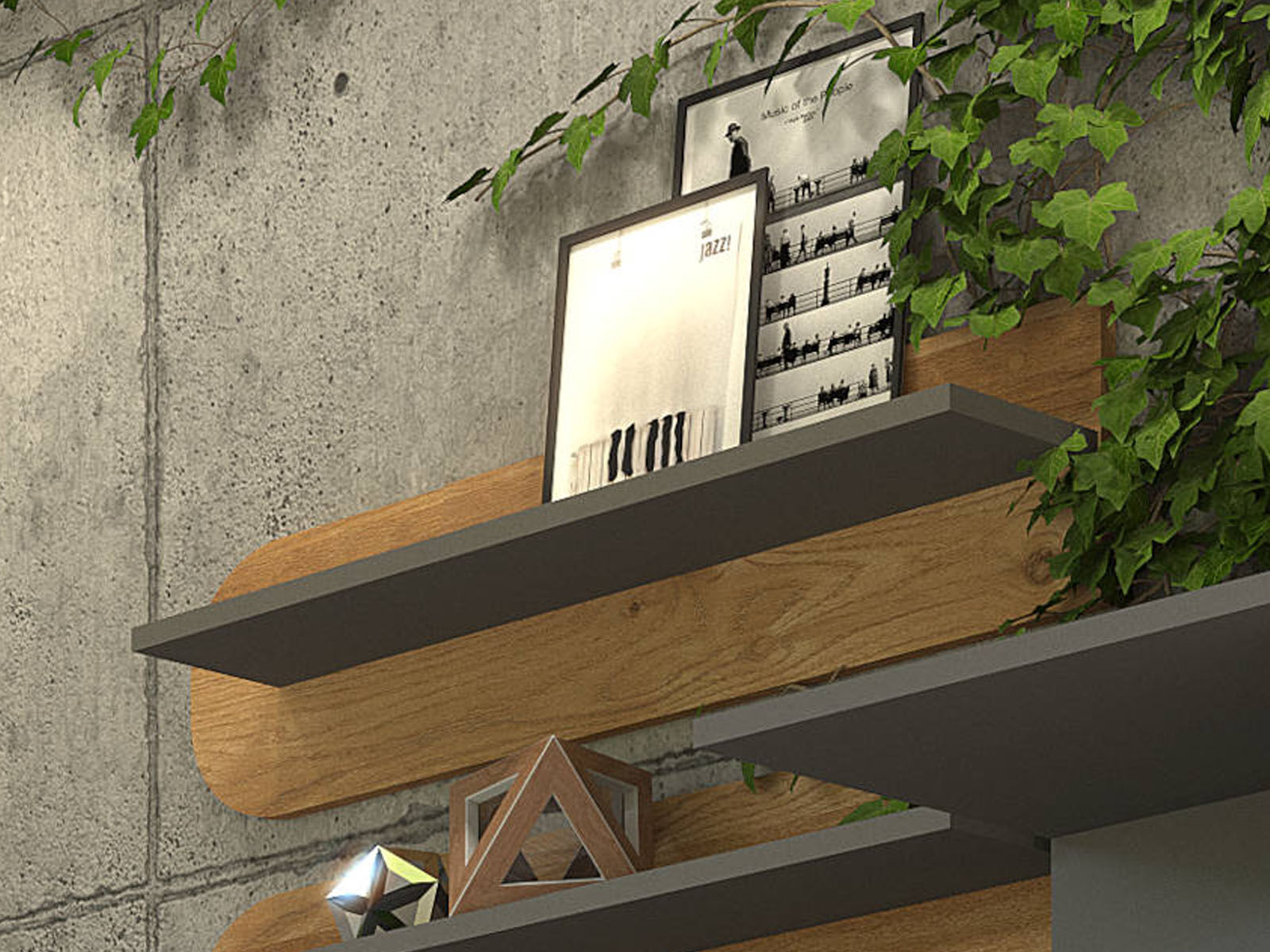 Wandplank CARINO 70 cm nash eik