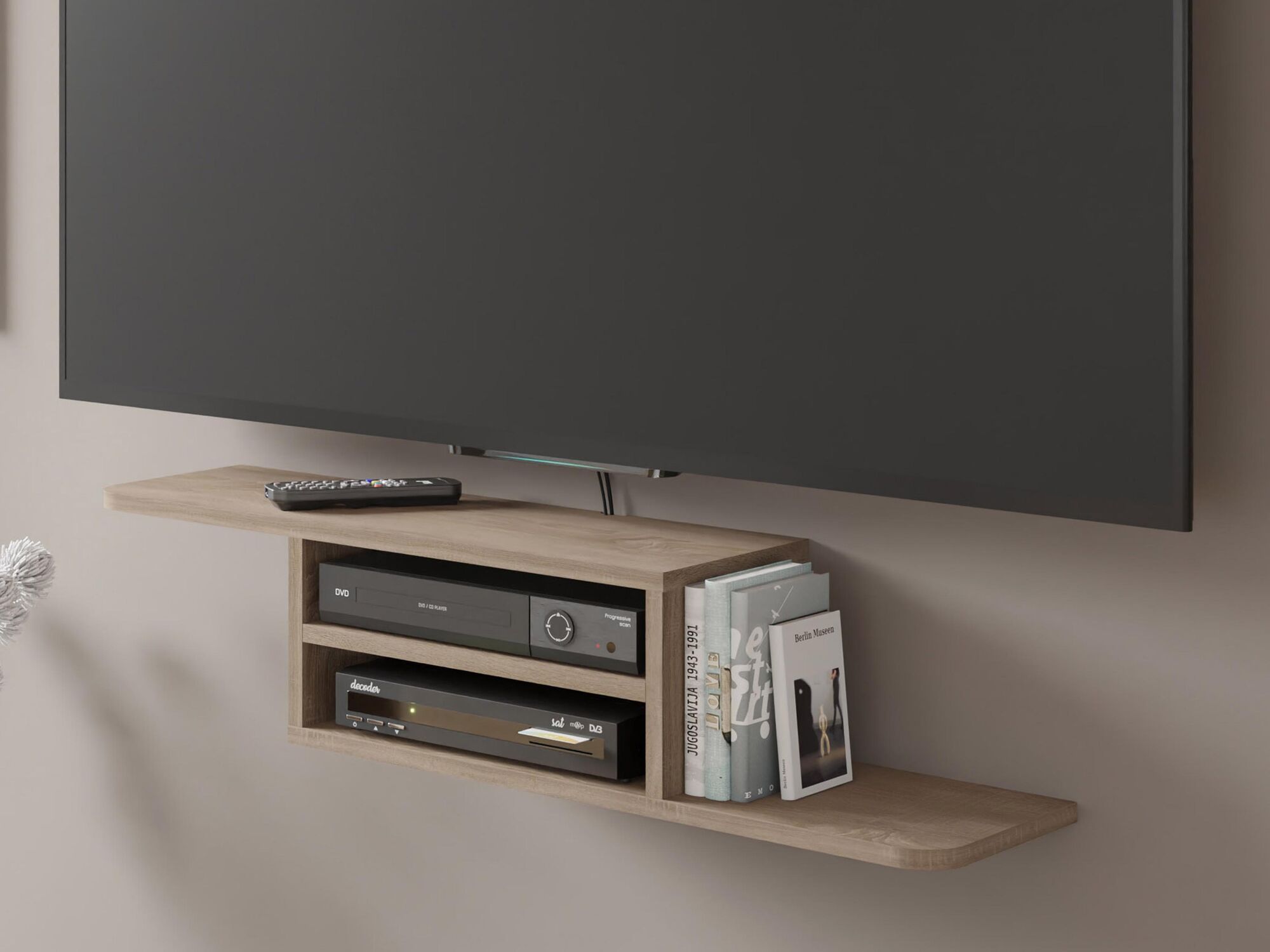 Zwevend tv-meubel DENMA sonoma eik