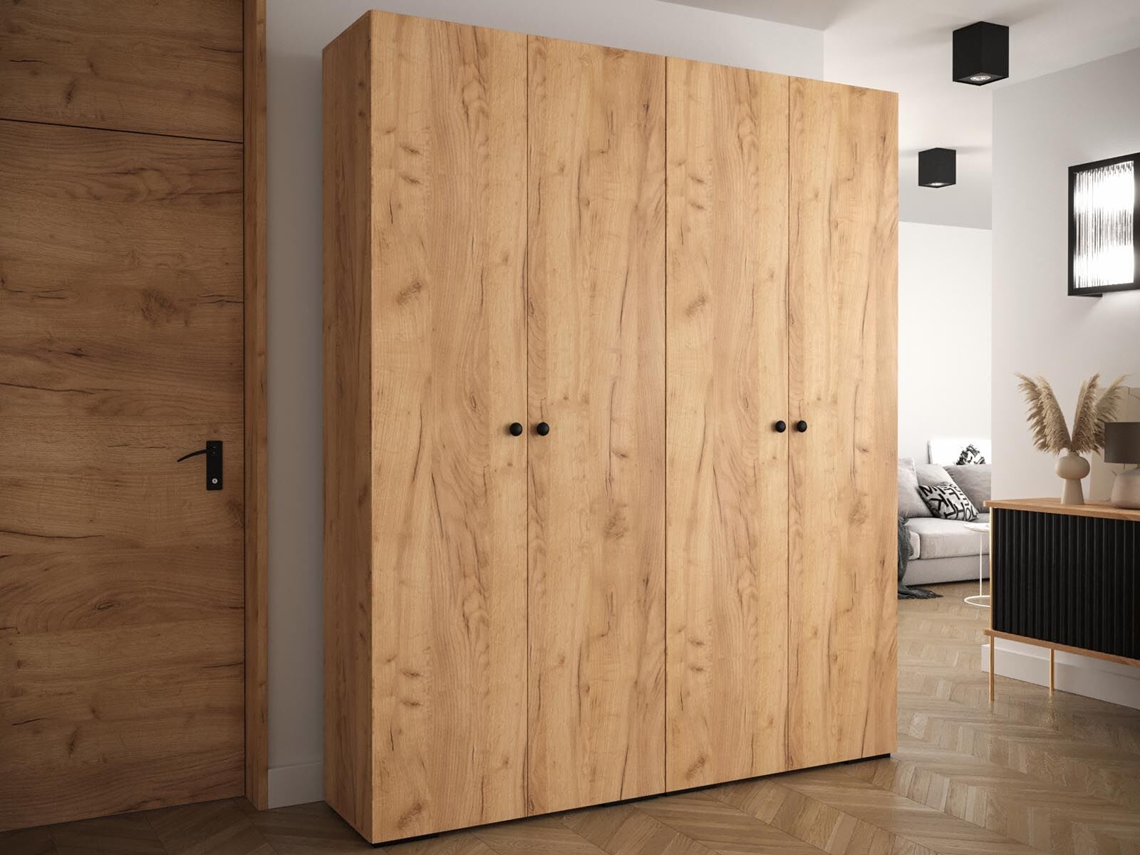 Kast MANITA 3 deuren artisan eik 