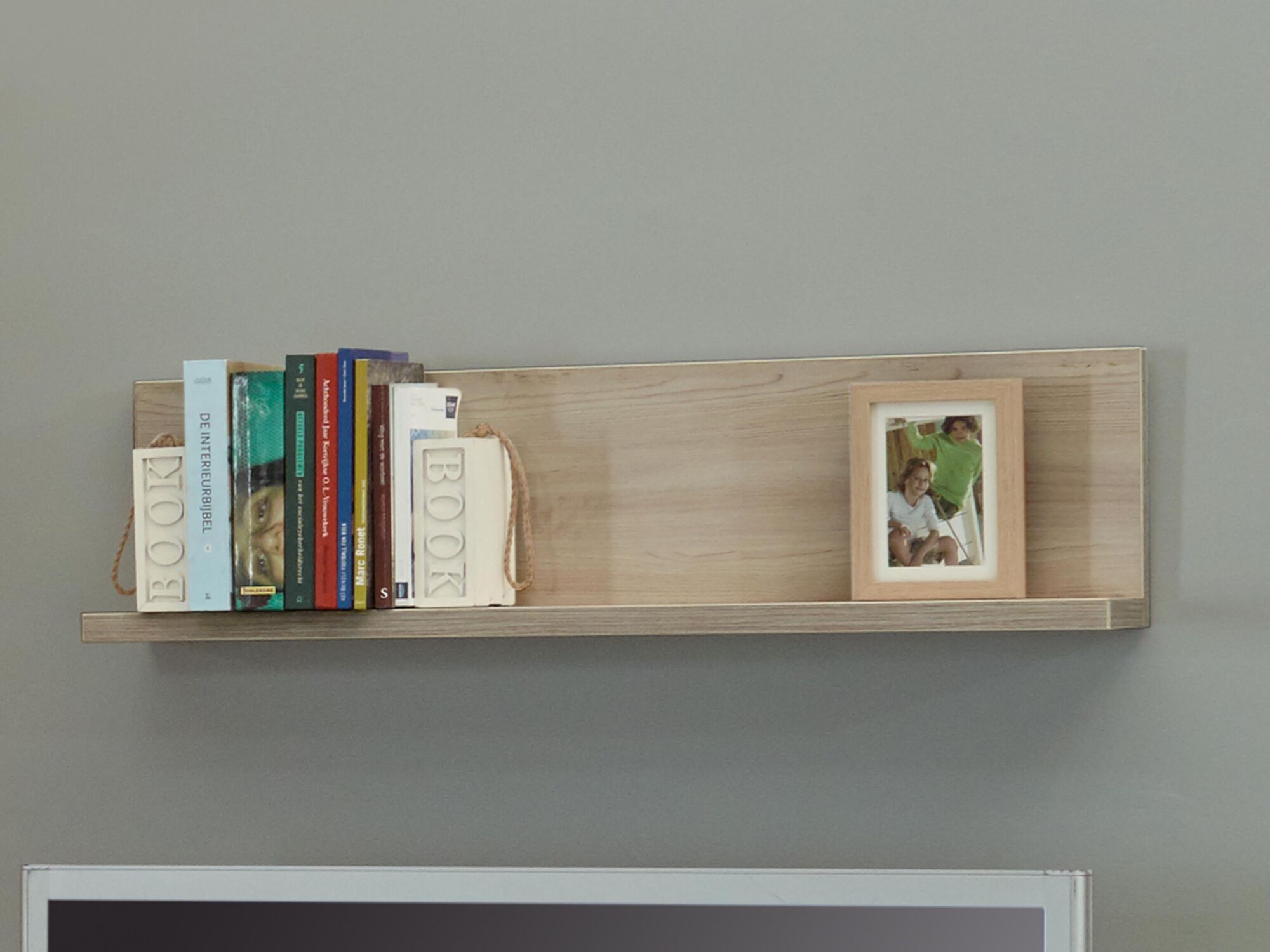 Wandplank KENNY 100 cm lichte millennium eik 