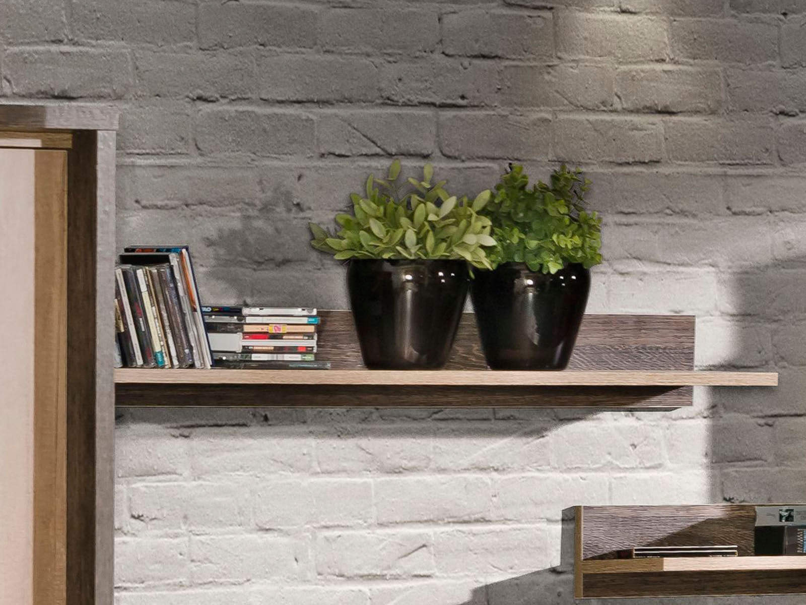 Wandplank ROMERIO 120 cm eik canyon/arusha