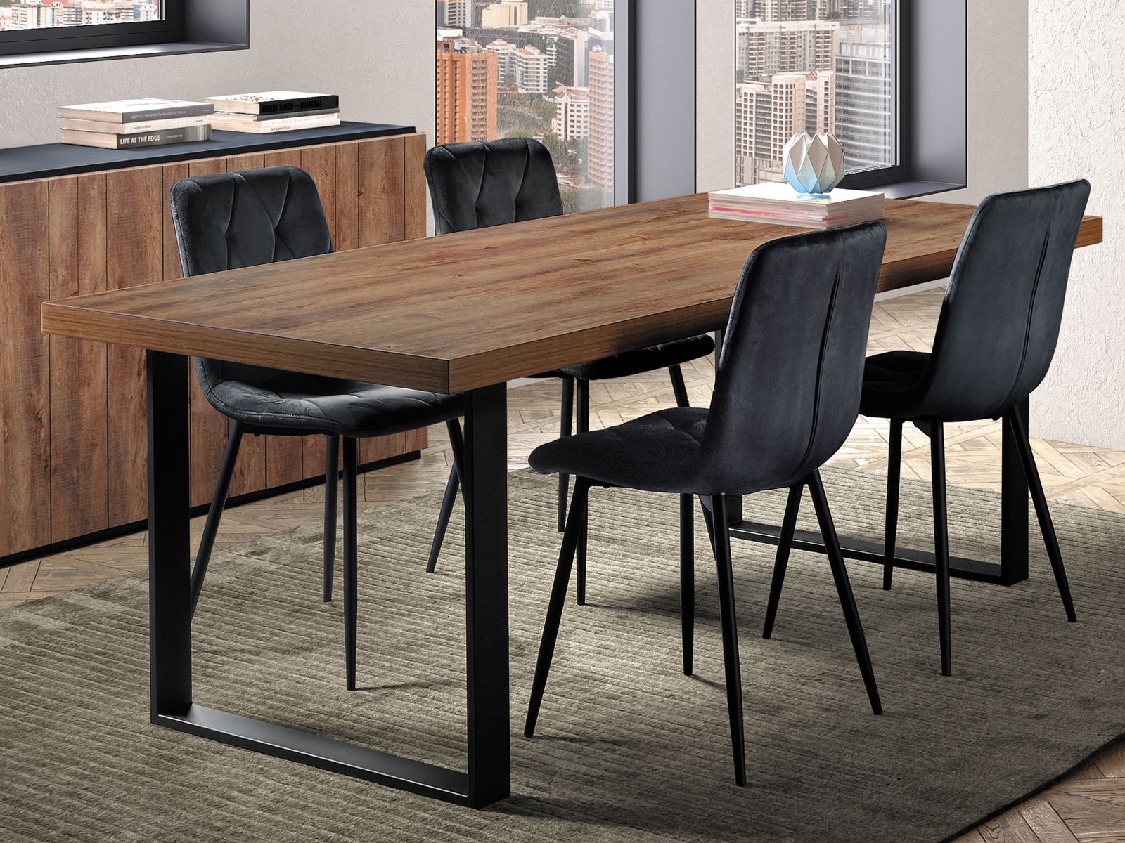 Eettafel SHAKA 200 cm denver eik 