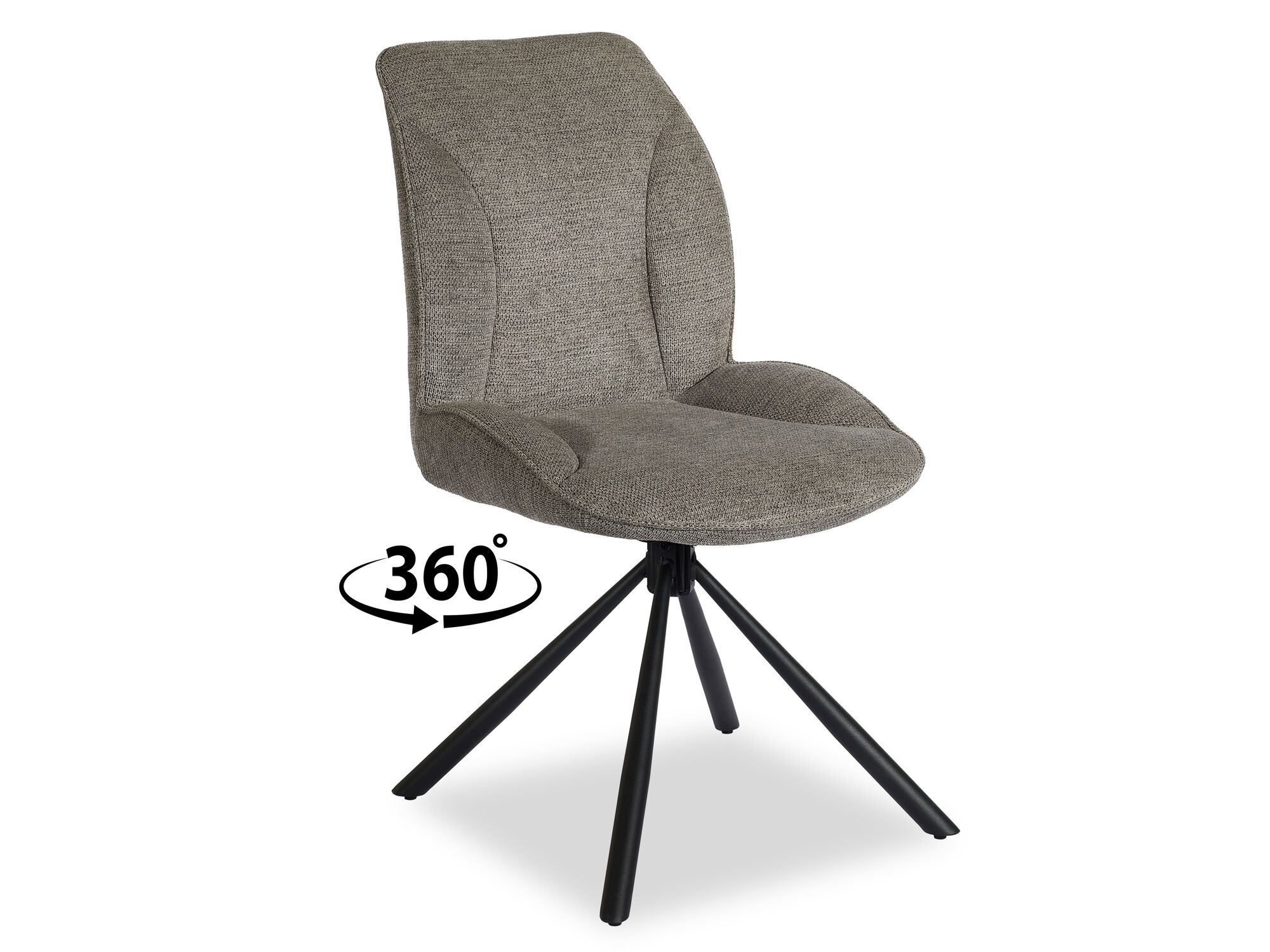 Stoel IMANI stof grijs