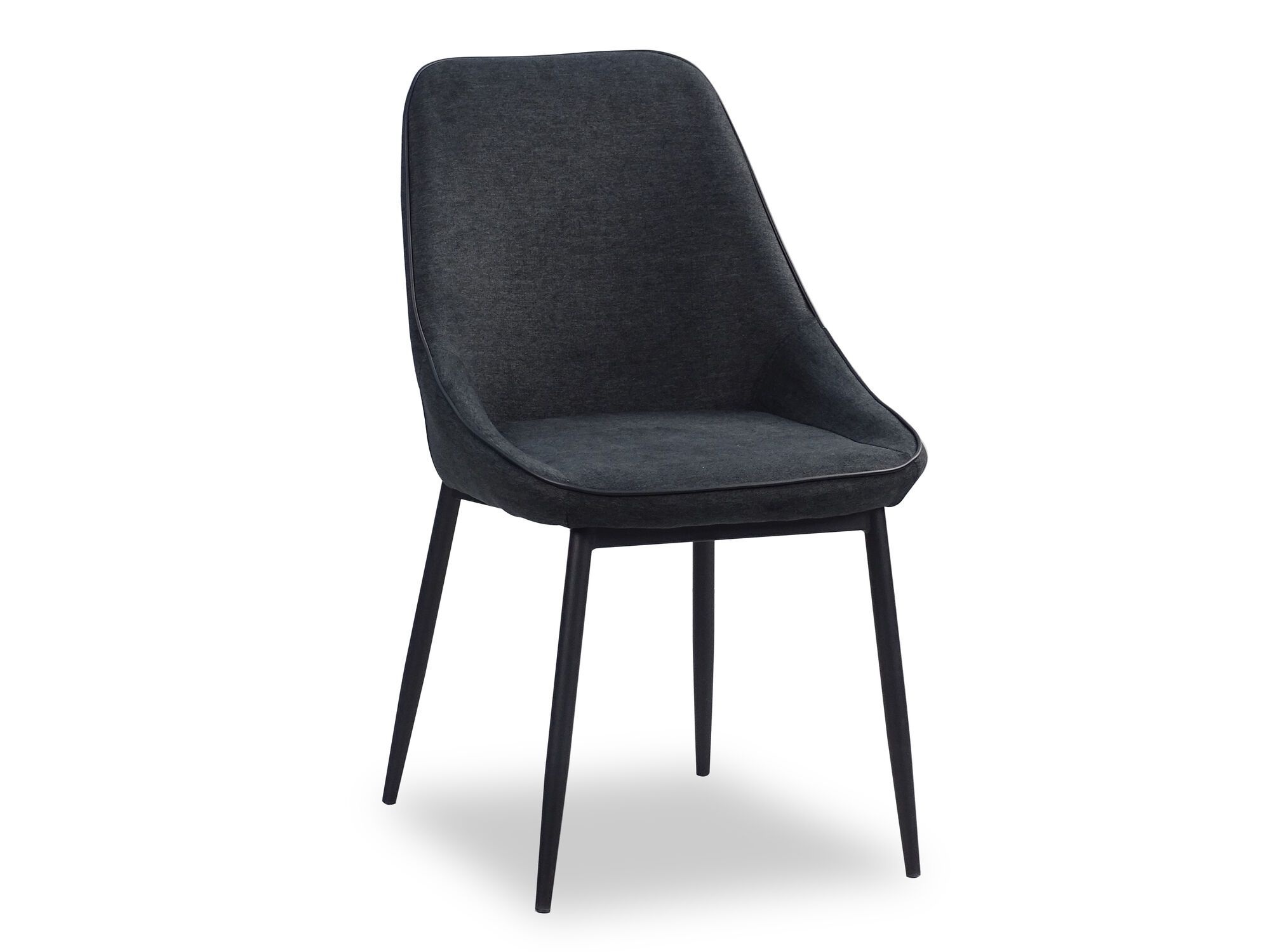 Stoel CASEY stof zwart