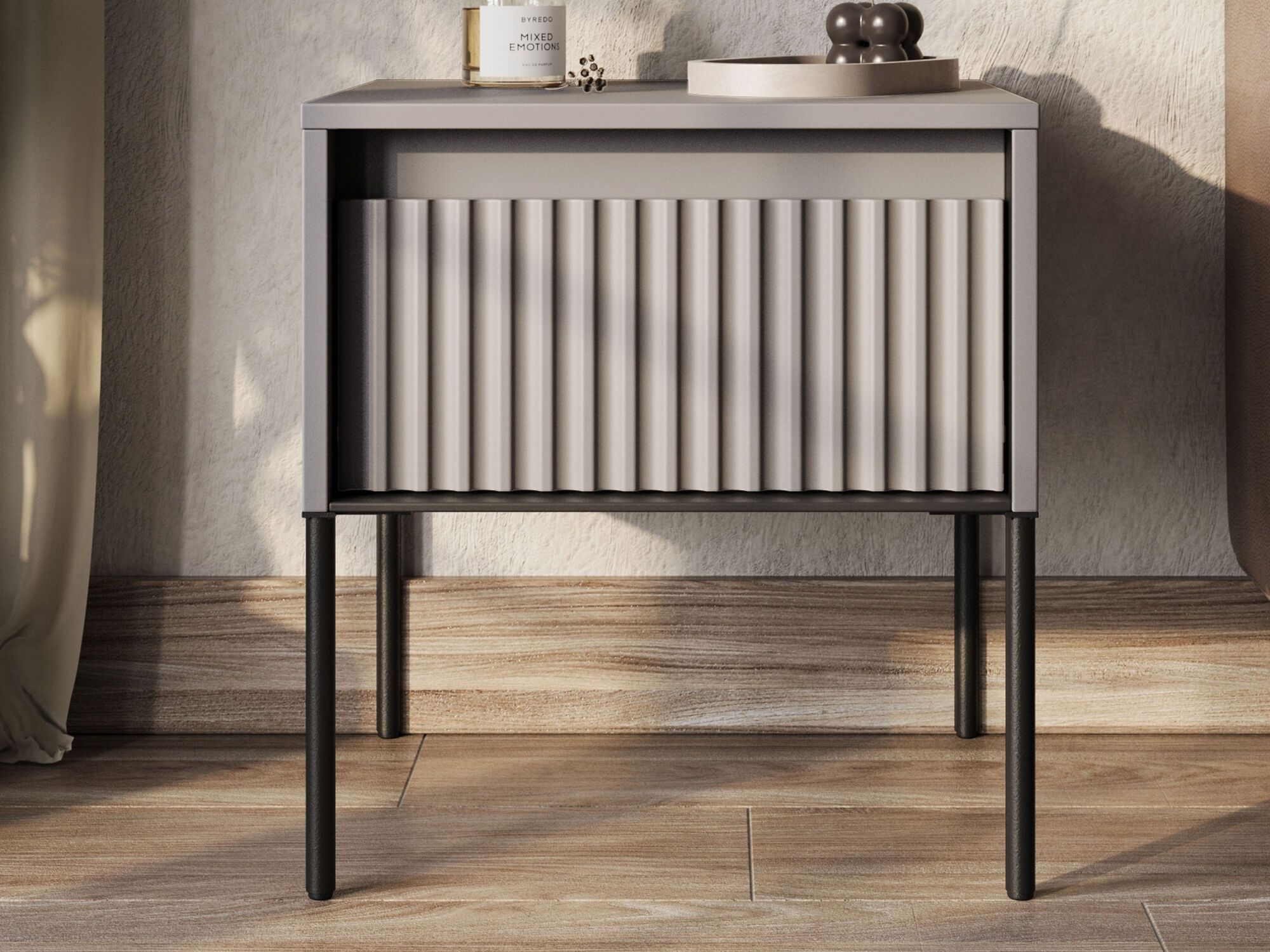 Nachtkastje TRAINING 1 lade grijs 