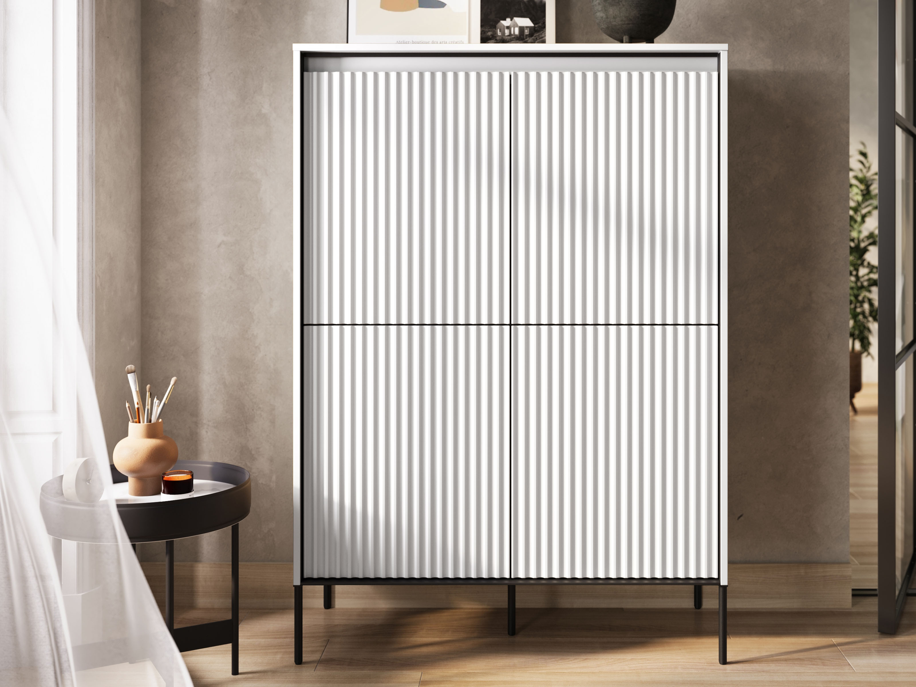 Kast TRAINING 4 deuren wit 