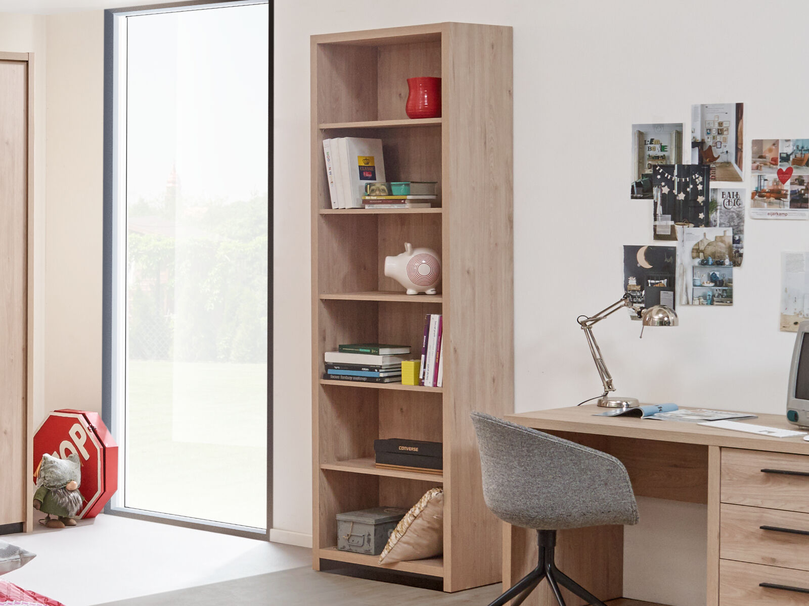 Boekenkast VIOLON 6 opbergvakken castella 