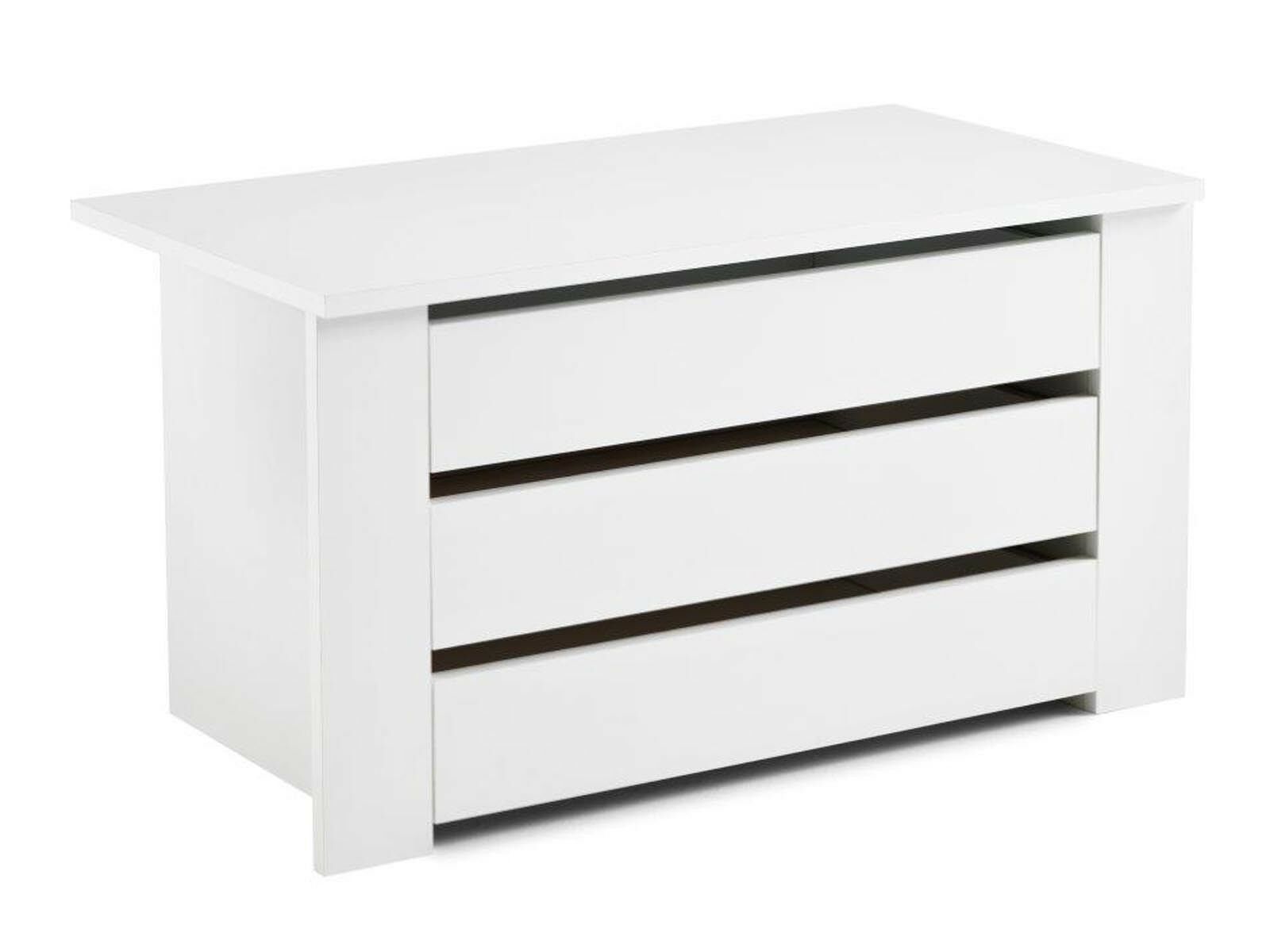 Ladeblok SALSA 3 lades 73 cm wit