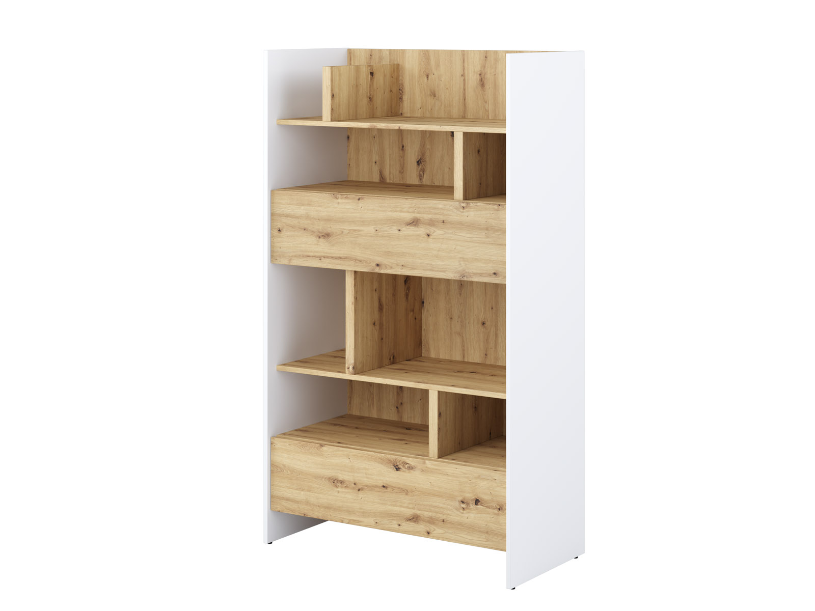 Boekenkast CONCEPTION PRO 158 cm wit/artisan eik 