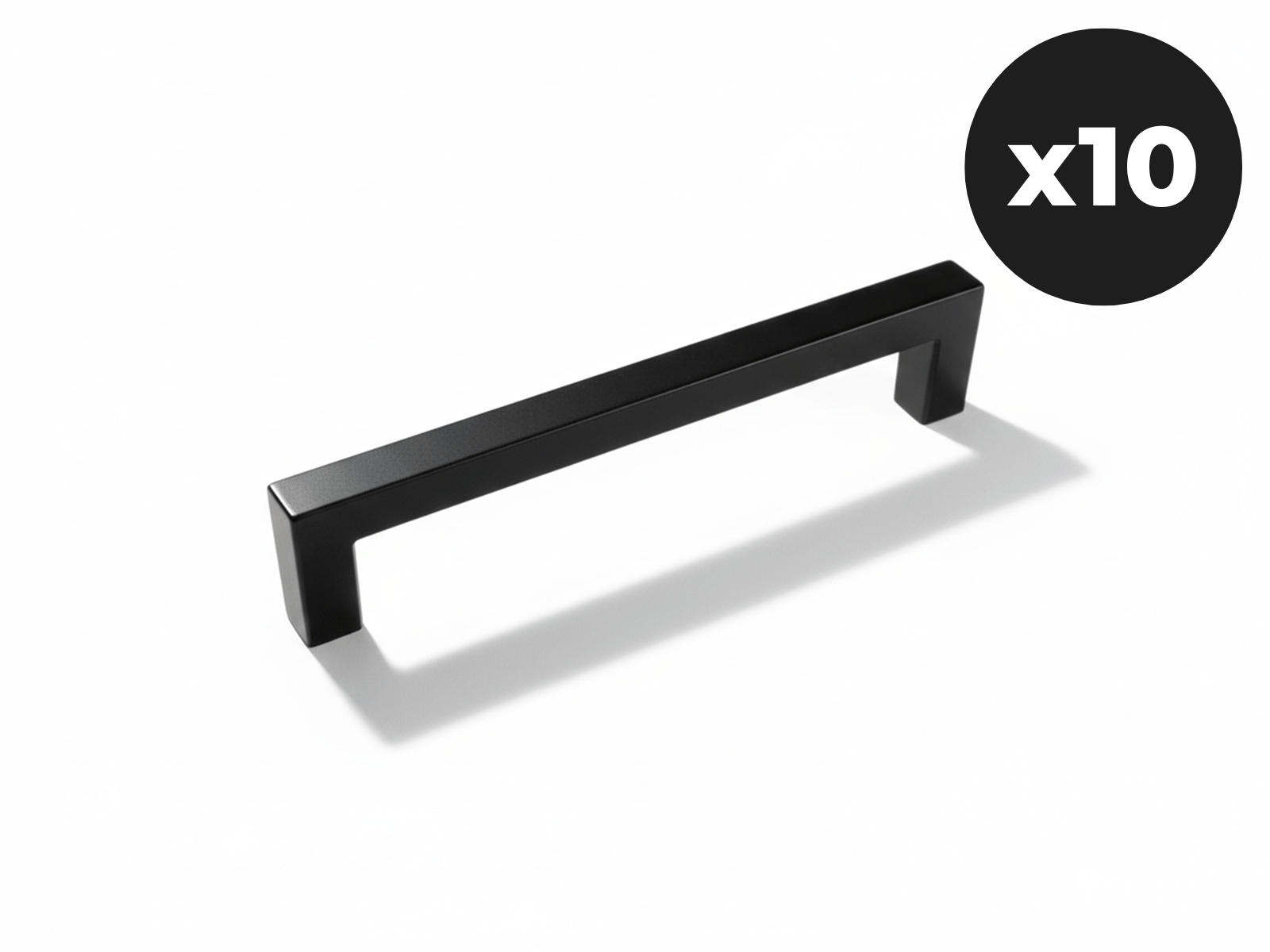 Set van 10 handgrepen WASHING zwart