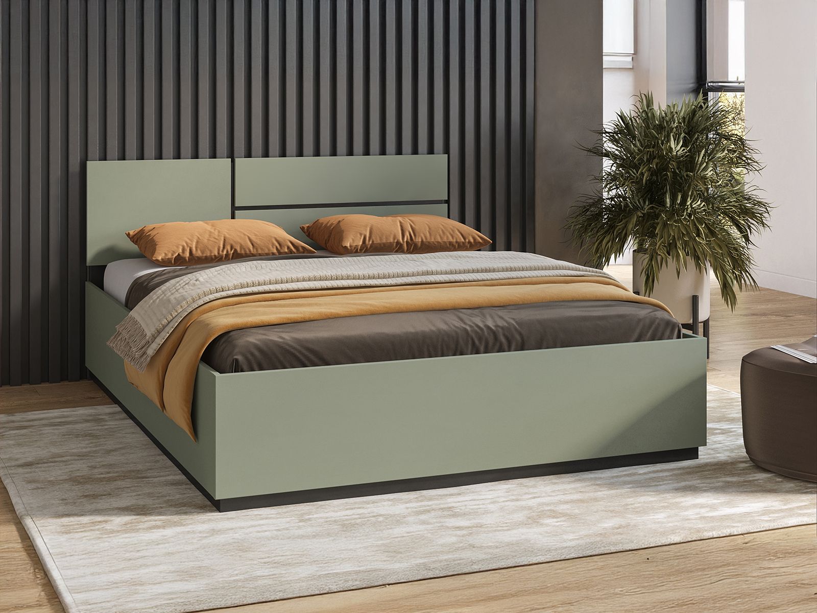 Bed CROSSAIR 180x200 cm groen