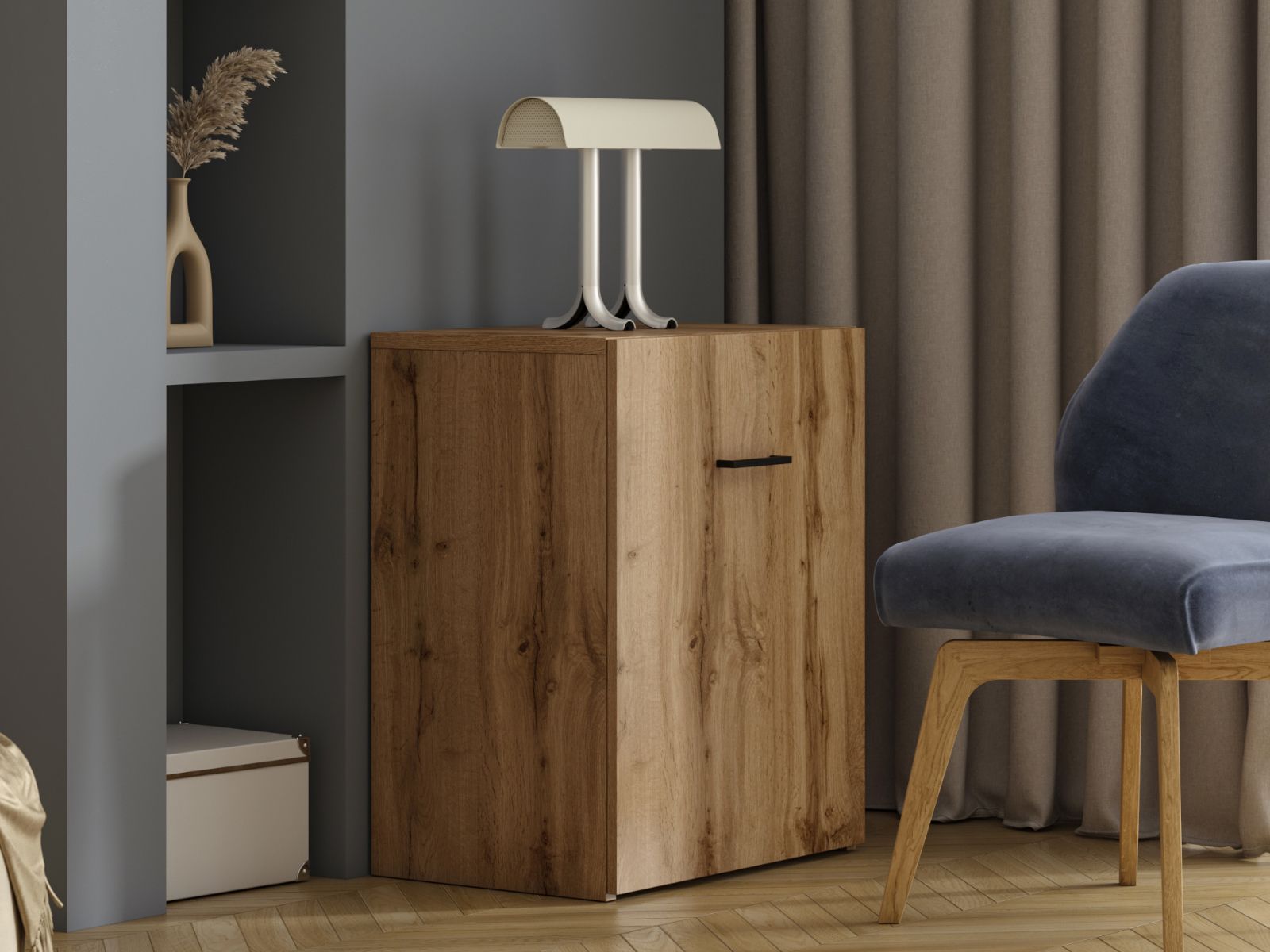 Uitschuifbaar bureau SMOLTY wotan eik