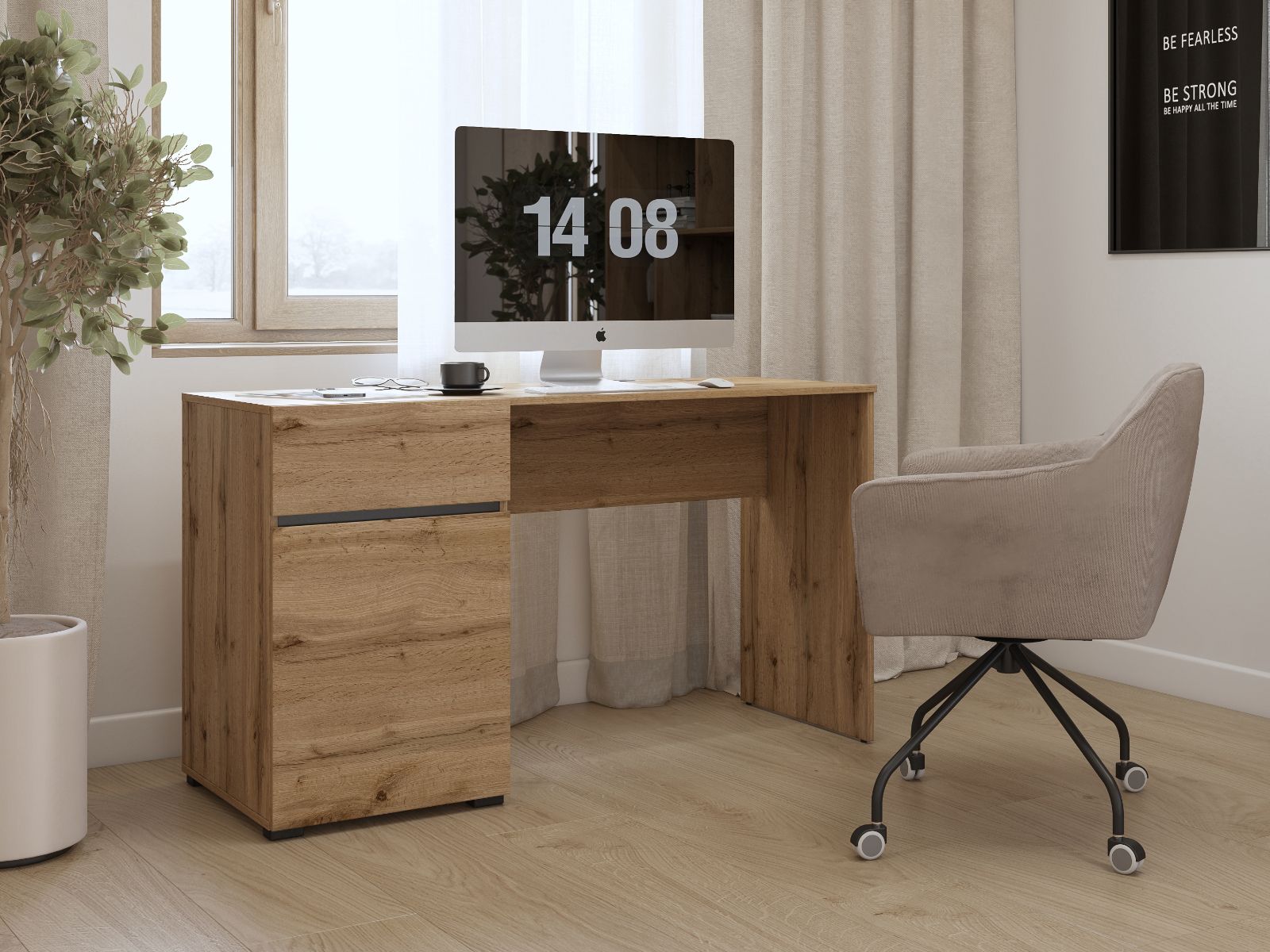 Bureau CROSSAIR 130 cm wotan eik