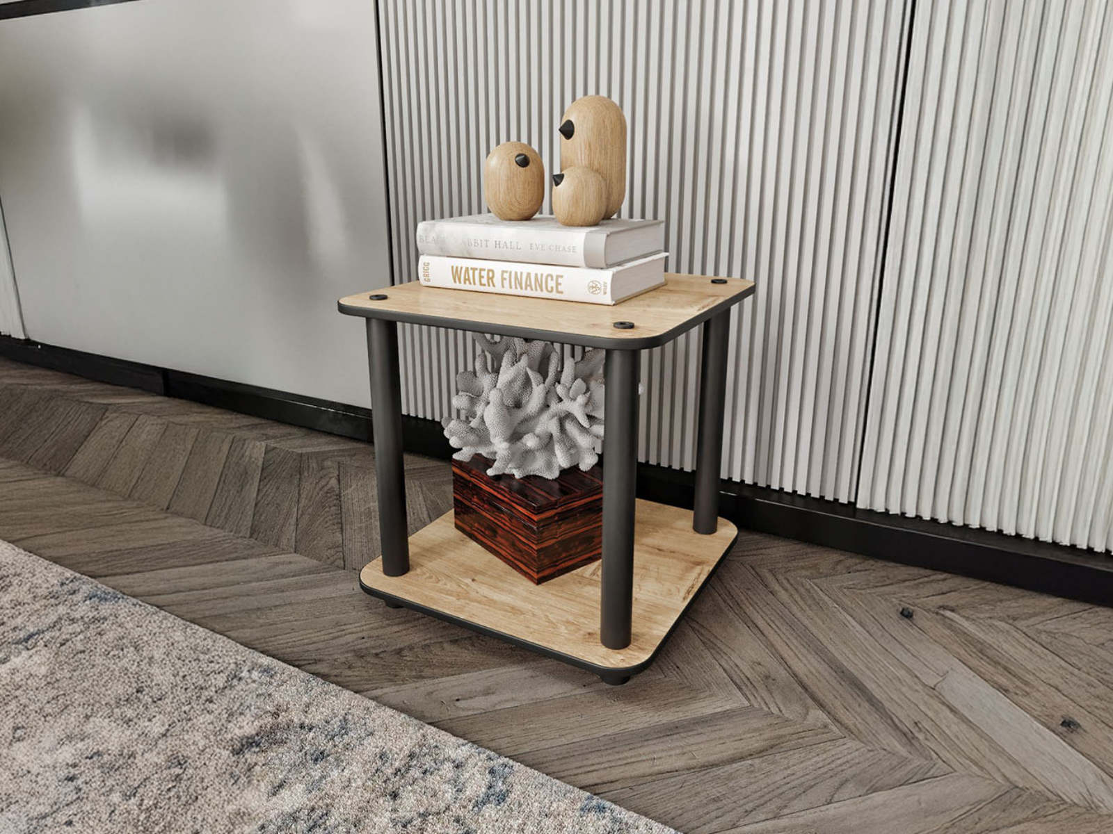 Bijzettafel BOOKY 34 cm eiken