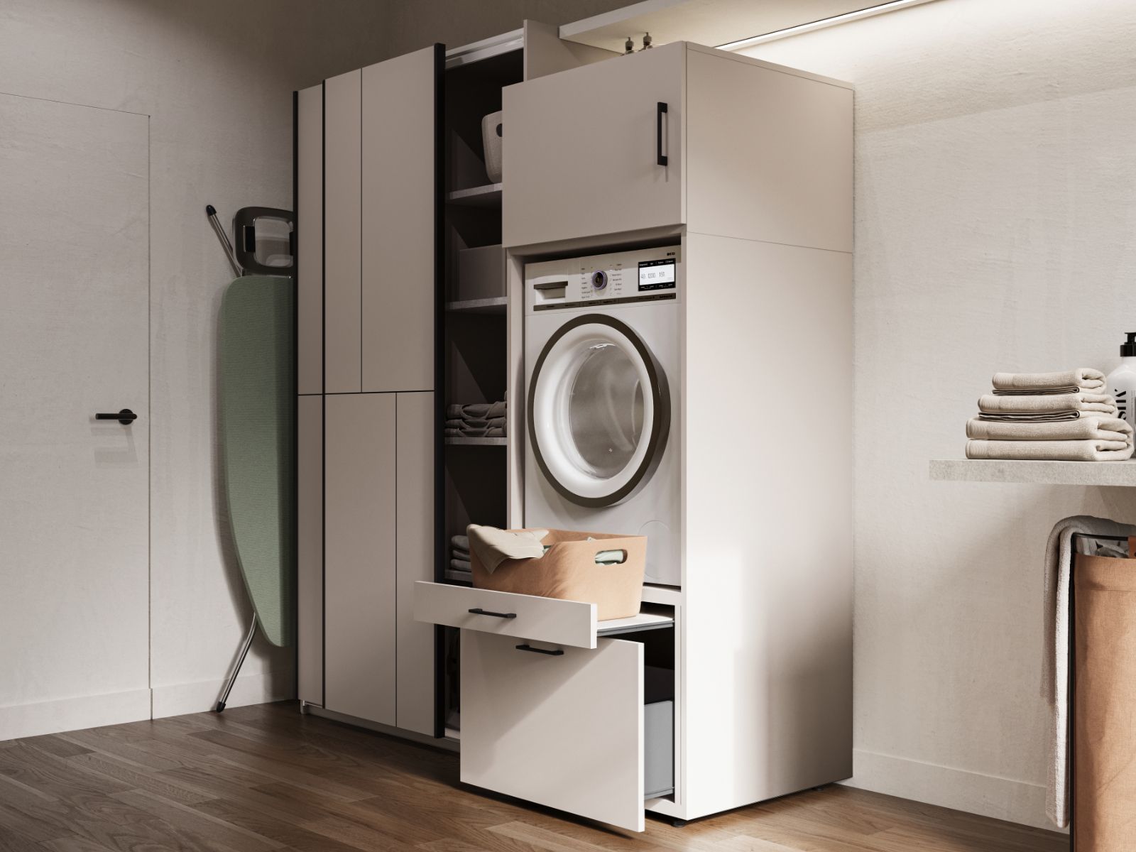 Kast WASHING 1 machine LARGE kasjmier