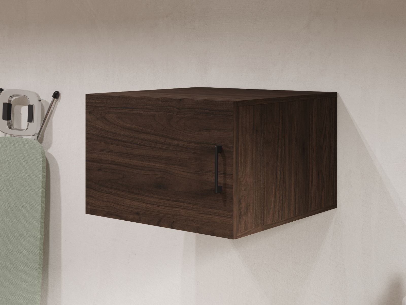 Opzetkast WASHING 1 deur walnoot