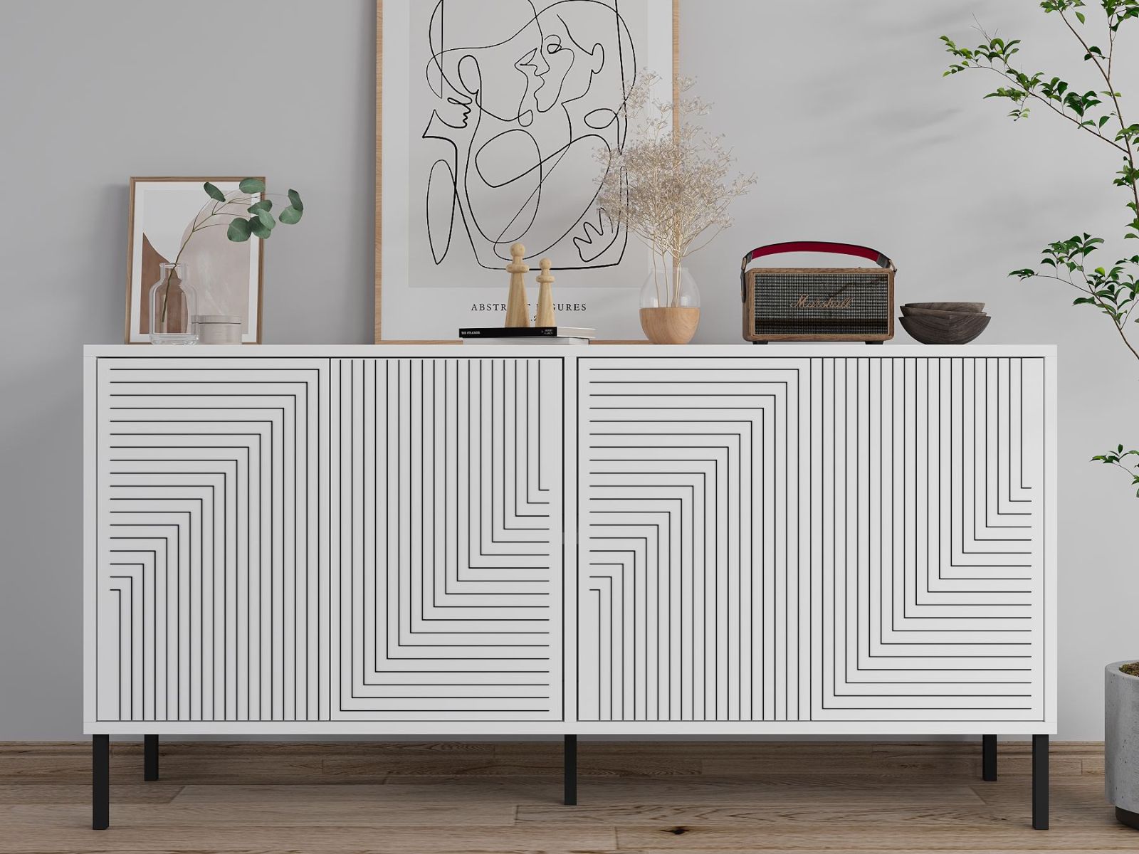 Mobistoxx Dressoir EVOLI 4 deuren wit