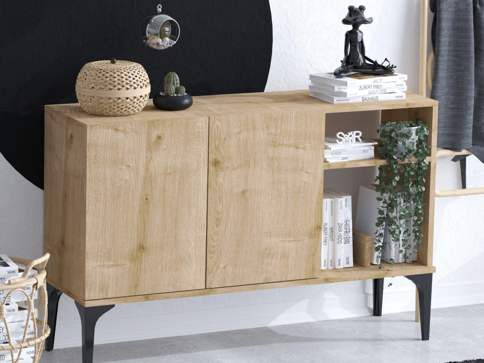 Dressoir OSSIE 2 deuren saphire eik