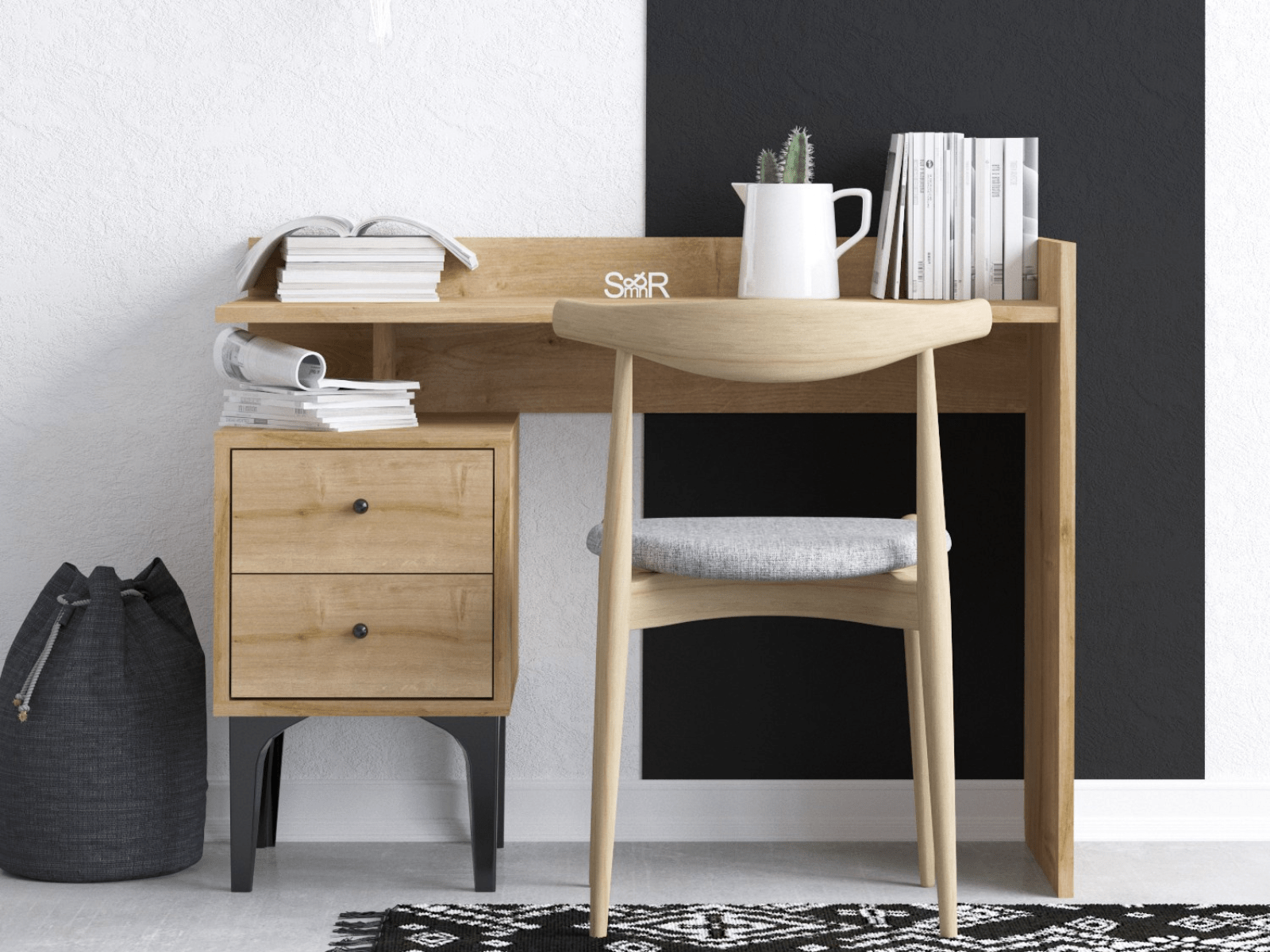 Bureau POKKA 100 cm bruine eik