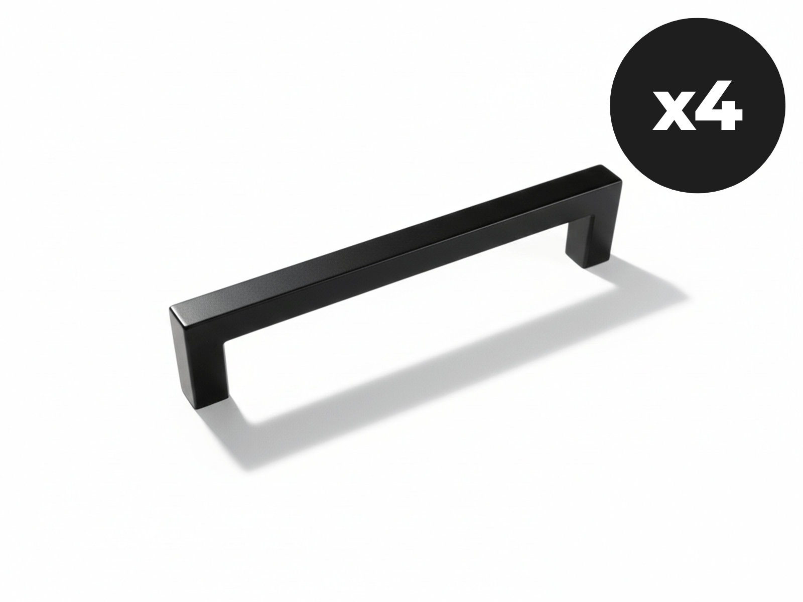 Set van 4 handgrepen WASHING zwart