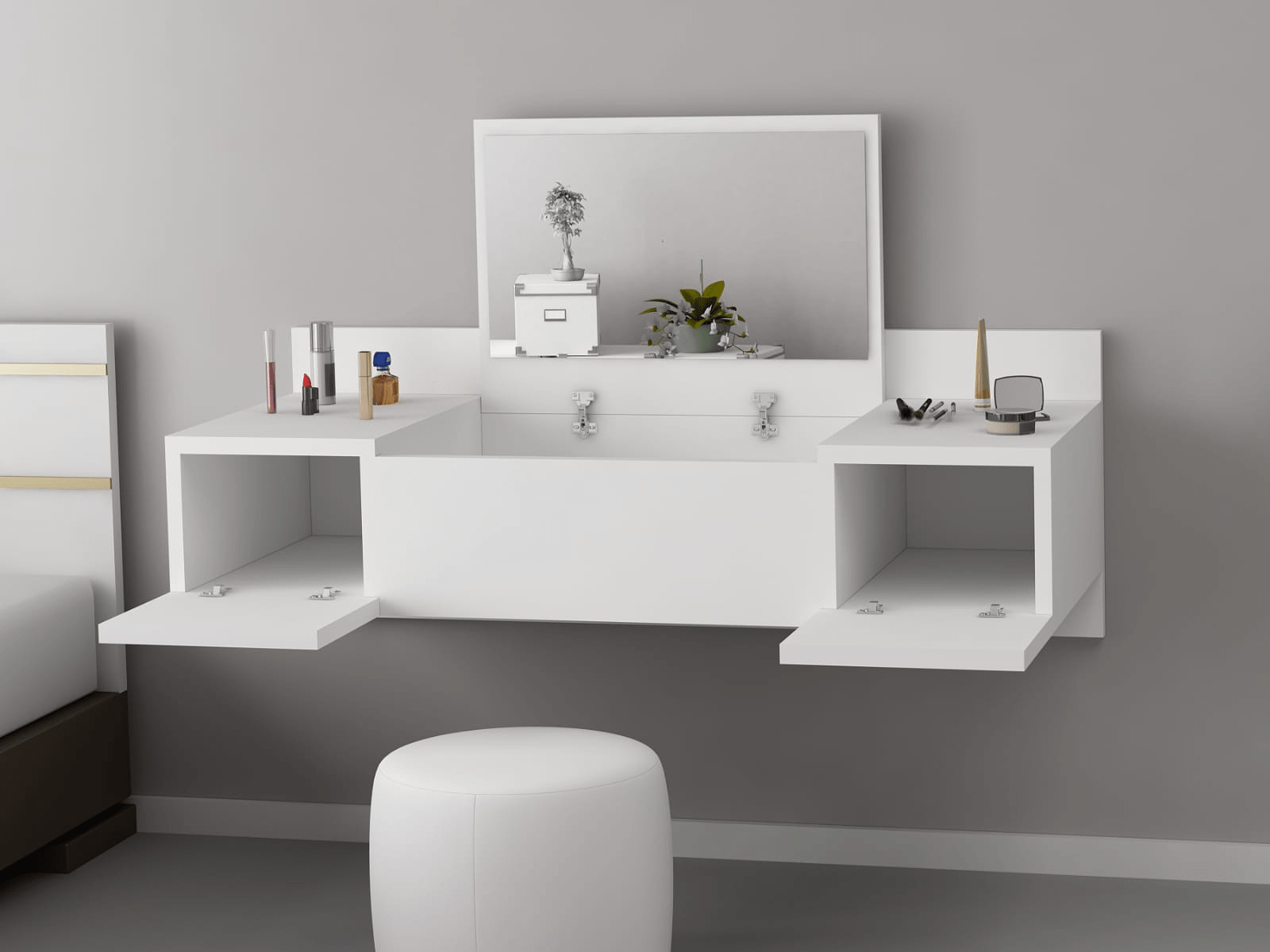 Make-up tafel ZAKKORI wit