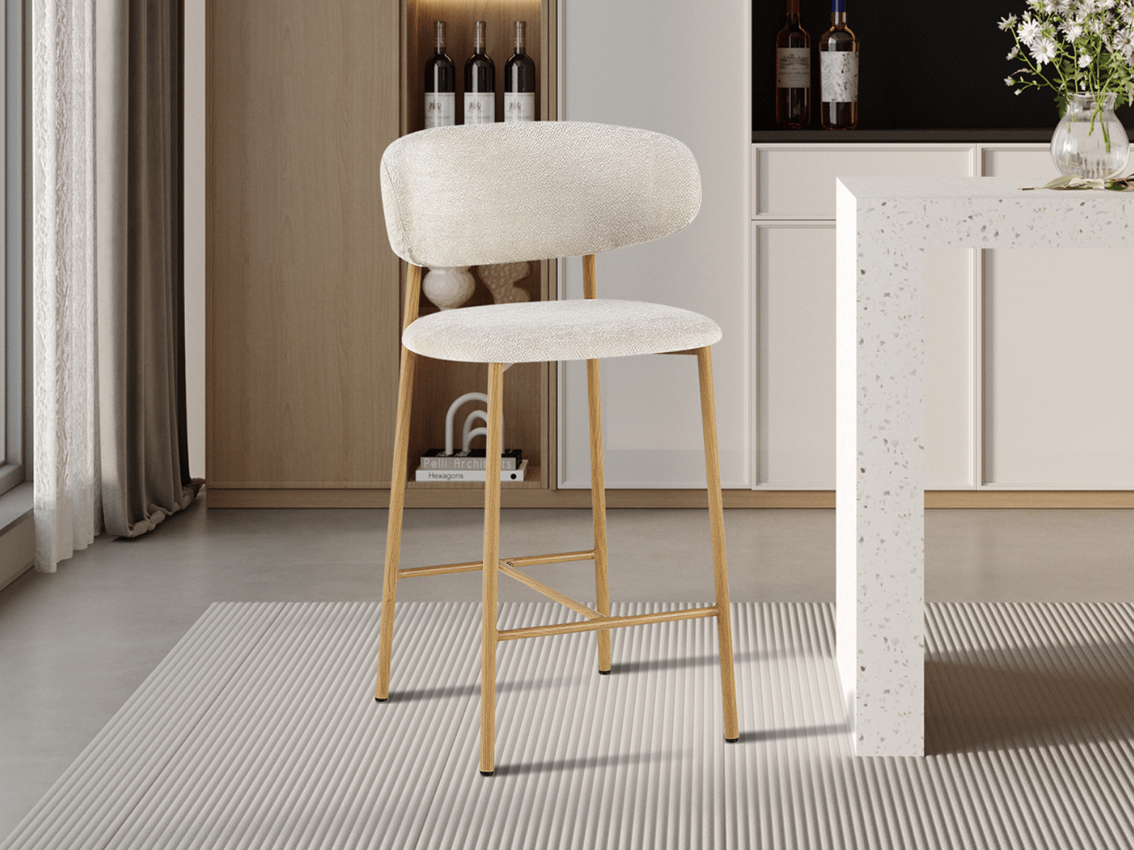 Barkruk CORALIE beige