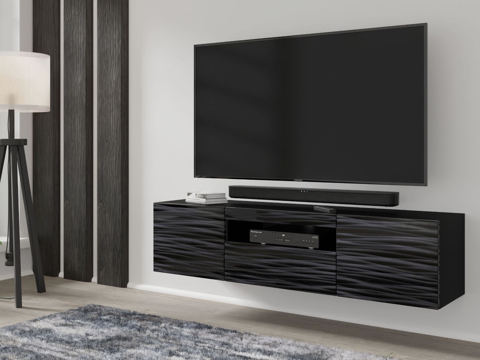 Tv-meubel AUREO 3 deuren 150 cm sahara