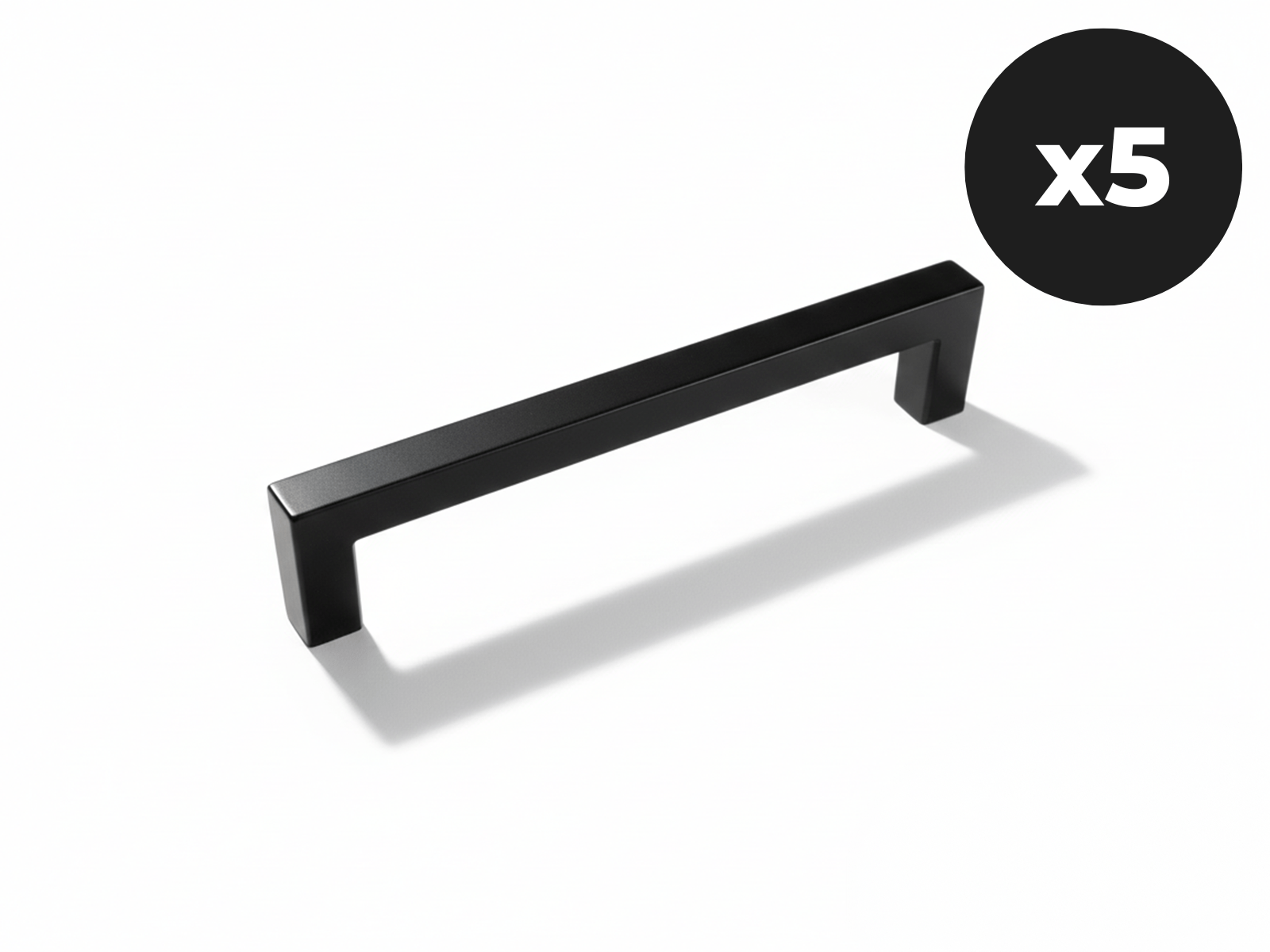 Set van 5 handgrepen WASHING zwart
