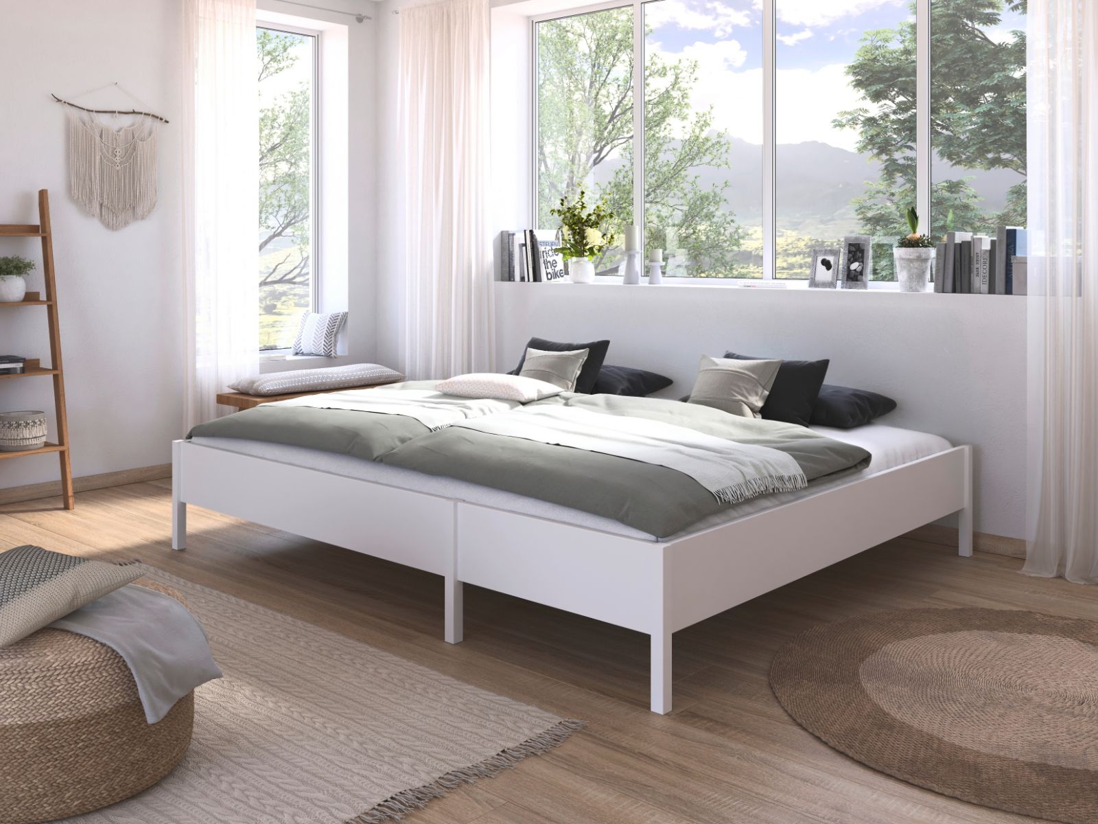 Familiebed DOMUS 240x200 cm alpine wit