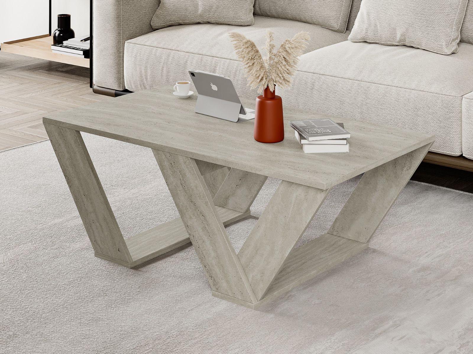 Salontafel PIPO 110 cm travertin