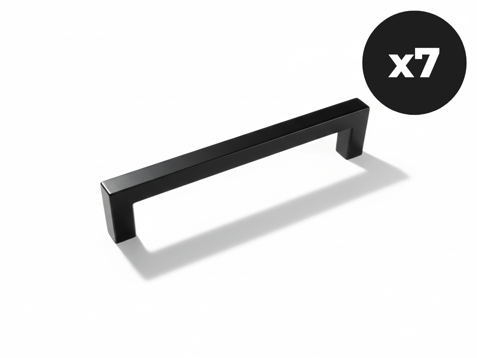 Set van 7 handgrepen WASHING zwart