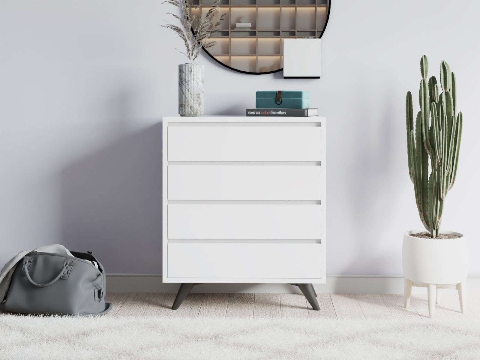 Commode TUVERA 4 lades wit