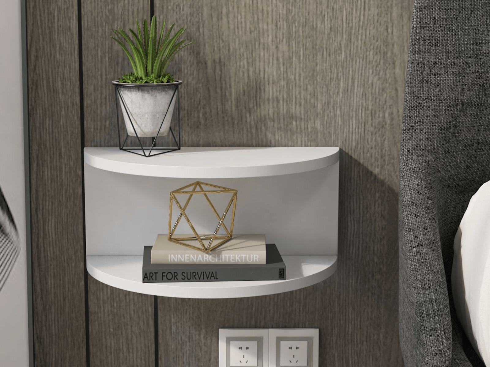 Zwevend nachtkastje CIAO wit